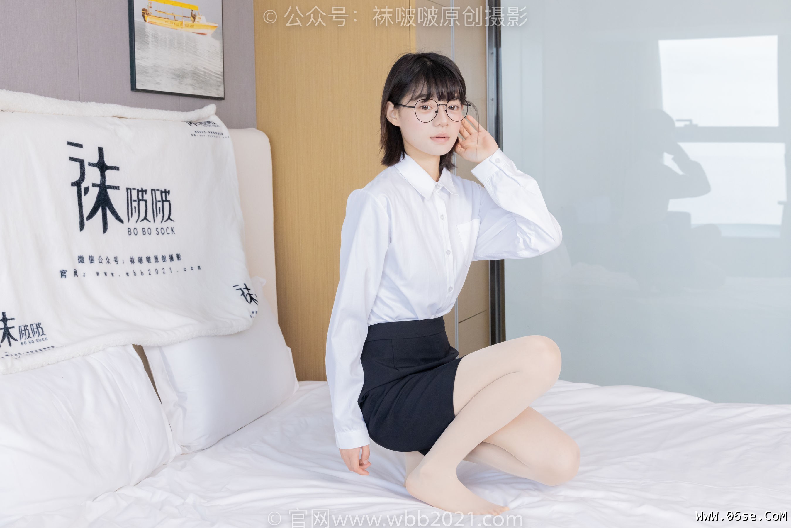 图片[7]-BoBoSocks袜啵啵 No.436 糯米 -OL制服、两双平底鞋、薄黑丝、厚肉丝[150P]-六色网