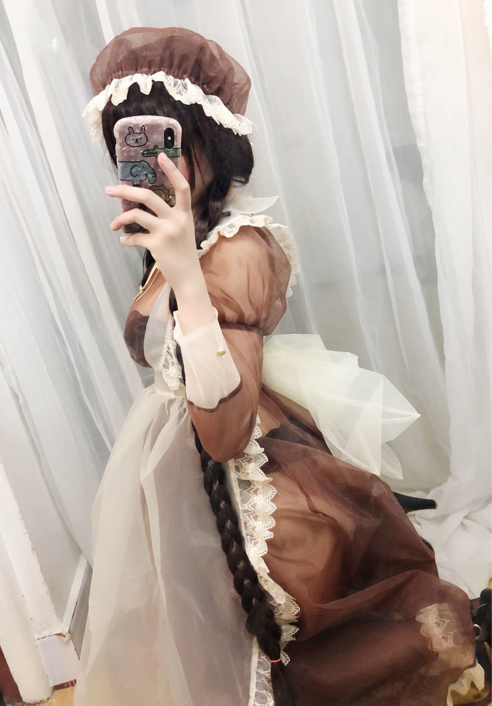 图片[17]-二次元巨乳美女鹿野希 透明女仆[97P]-六色网