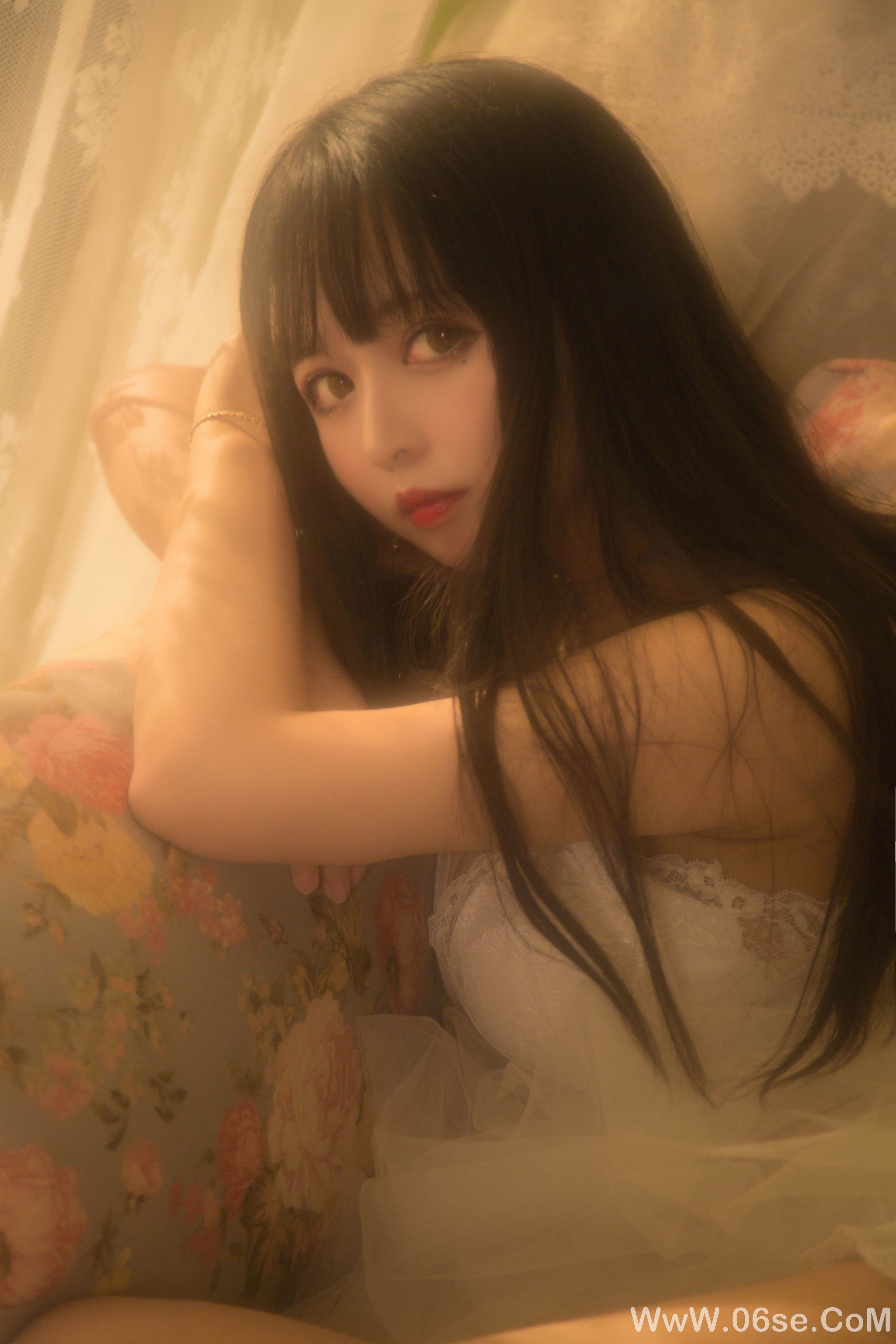 图片[19]-大眼萌妹黑猫猫OvO 少女写真[26P]-六色网