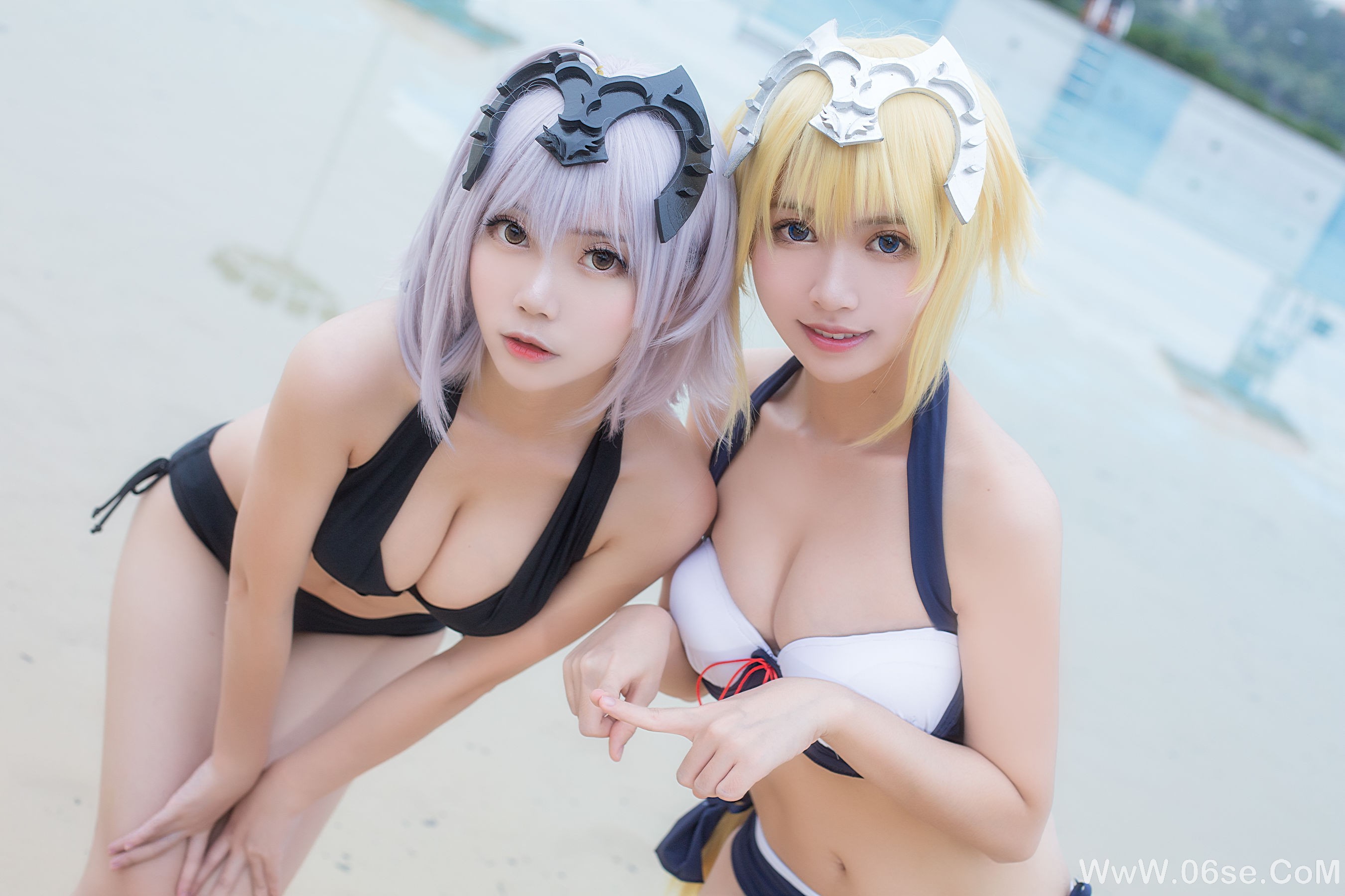 图片[8]-超人气Coser鳗鱼霏儿&大肉丸Amiee 贞德[58P]-六色网