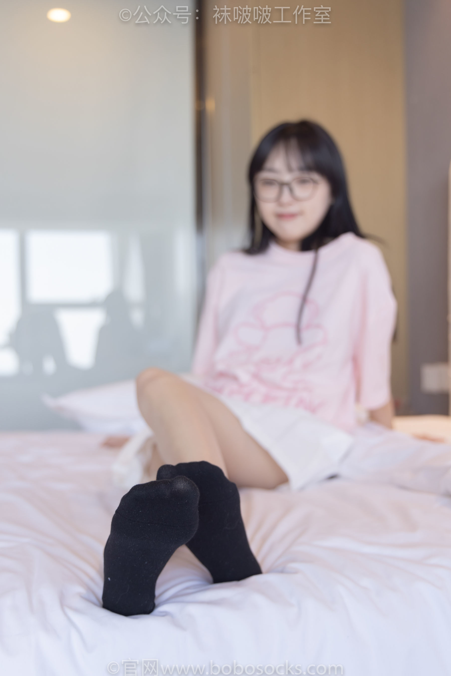 图片[143]-BoBoSocks袜啵啵 No.091 稚予-板鞋、淡粉色船袜、黑色船袜、裸足[148P]-六色网