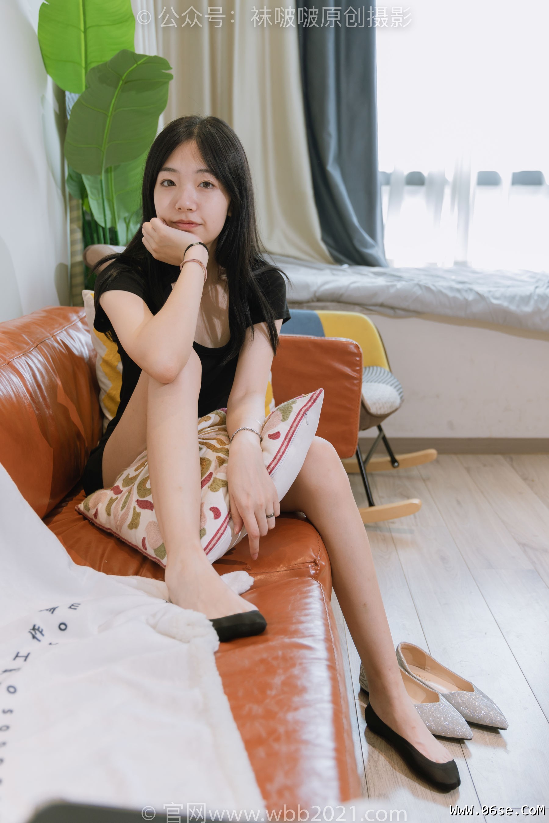 图片[62]-BoBoSocks袜啵啵 No.363 小甜豆 -两双平底鞋、黑色船袜、裸足[140P]-六色网