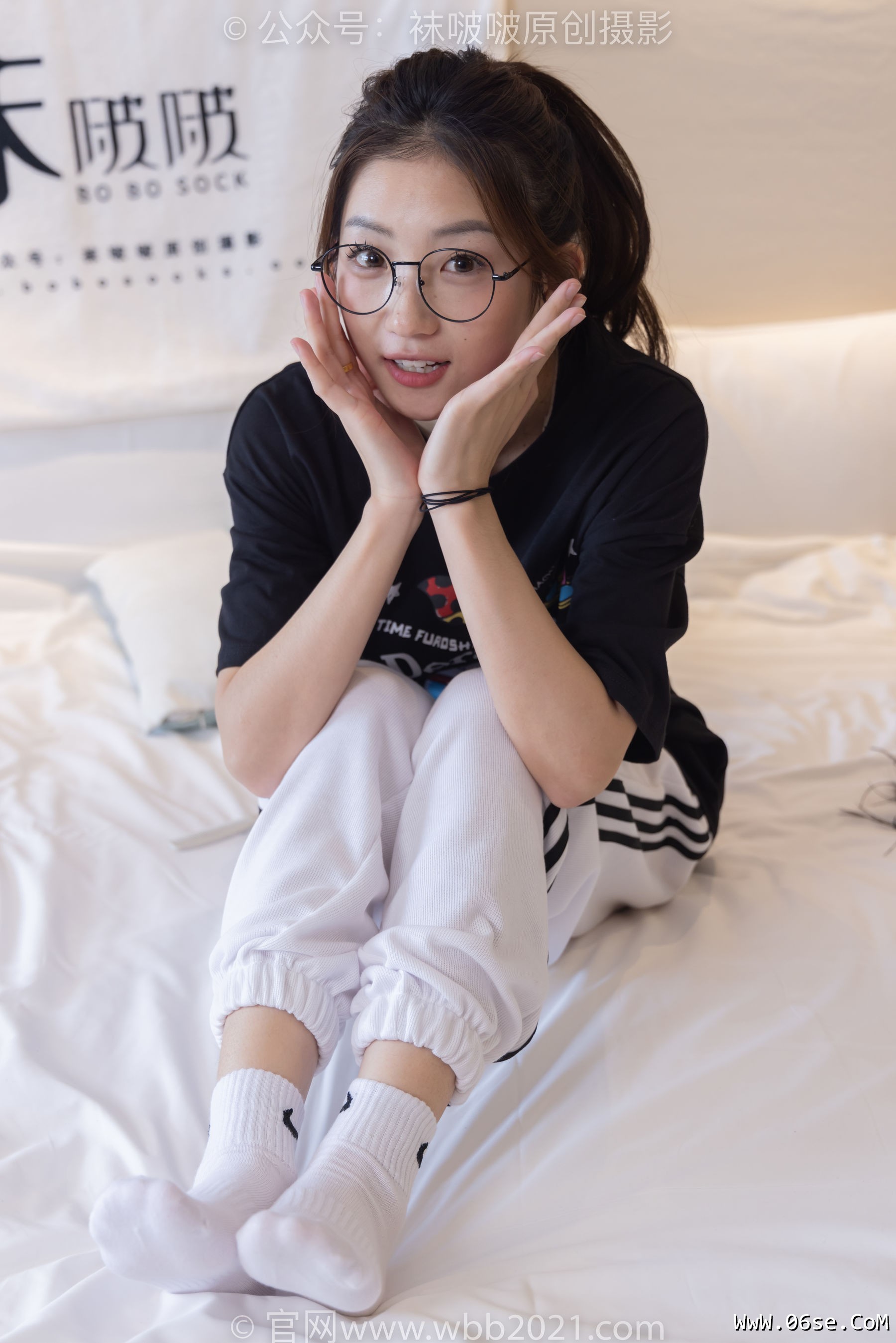 图片[8]-BoBoSocks袜啵啵 No.382 小沫 -板鞋、白棉袜[143P]-六色网