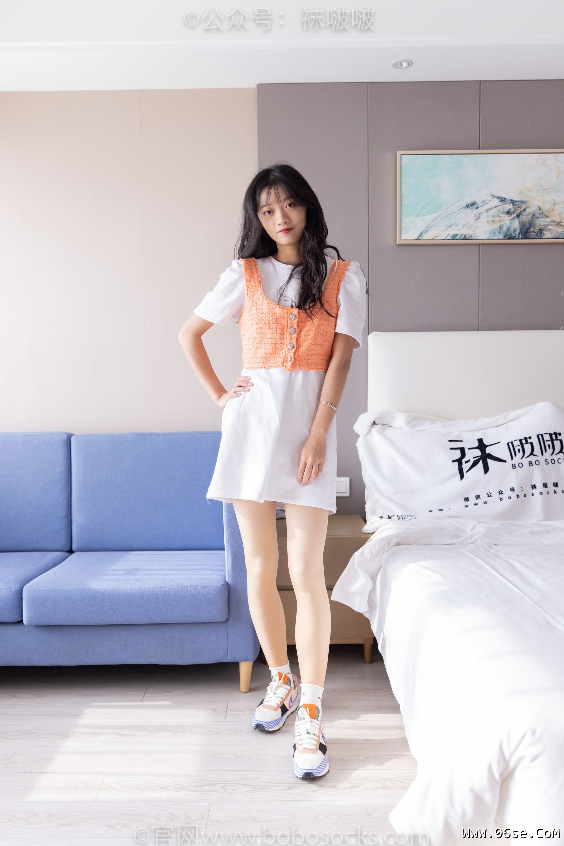 图片[4]-BoBoSocks袜啵啵 No.062 涵涵-运动鞋、白棉袜、厚肉丝[145P]-六色网