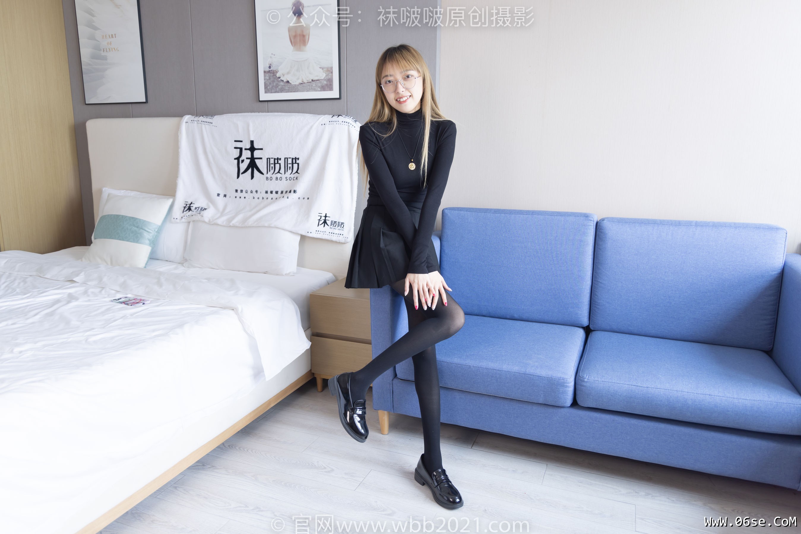 图片[90]-BoBoSocks袜啵啵 No.255 稚予 -皮鞋、厚黑丝[144P]-六色网