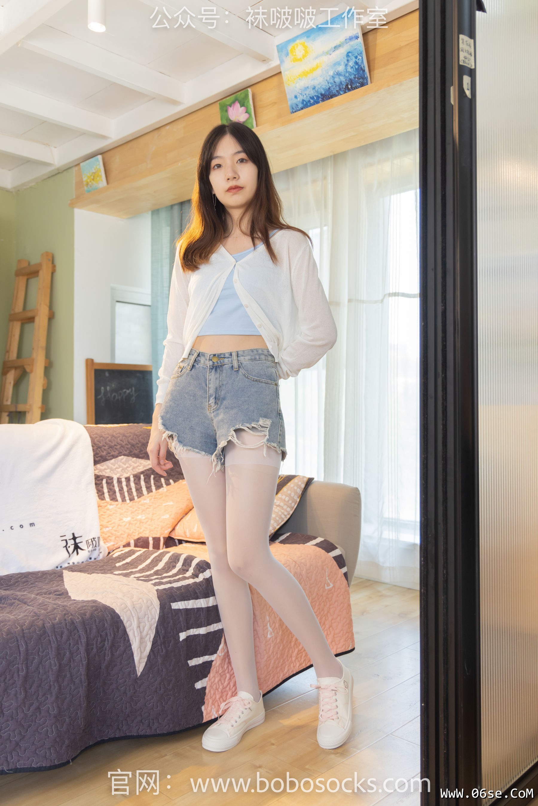 图片[31]-BoBoSocks袜啵啵 No.102 小甜豆-板鞋、白丝[140P]-六色网