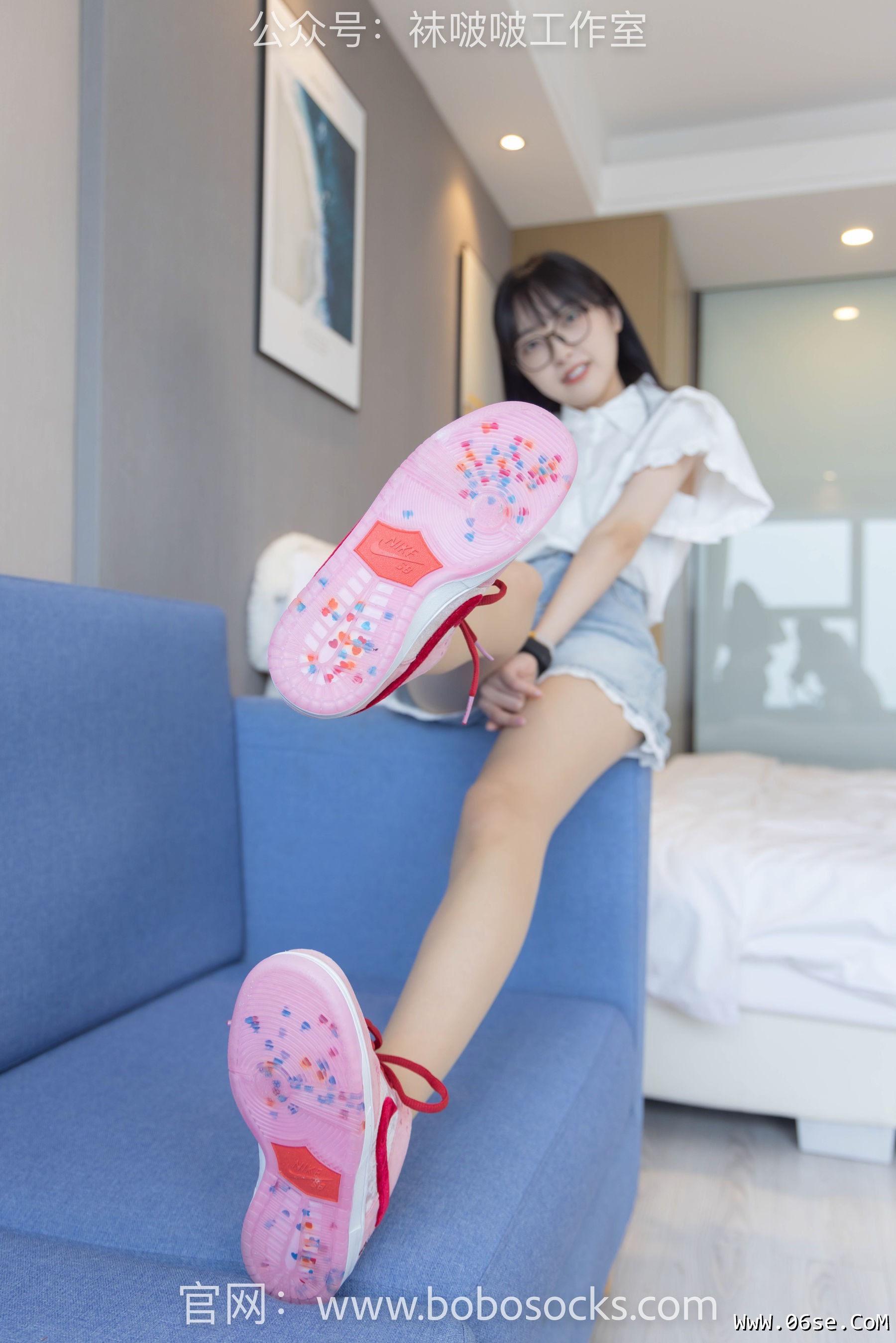 图片[11]-BoBoSocks袜啵啵 No.097 稚予-板鞋、玻璃丝短袜、肉丝[140P]-六色网