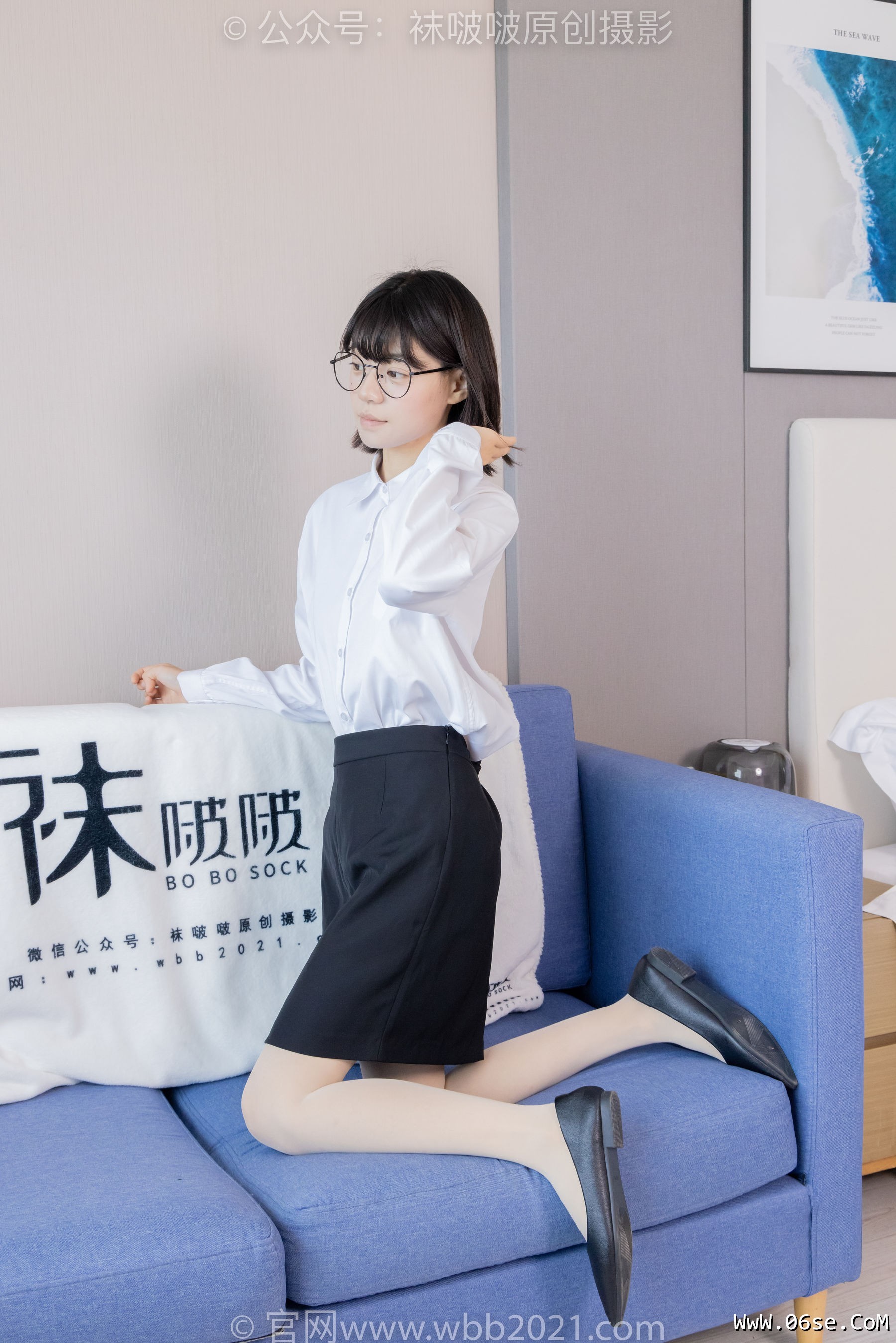图片[29]-BoBoSocks袜啵啵 No.436 糯米 -OL制服、两双平底鞋、薄黑丝、厚肉丝[150P]-六色网