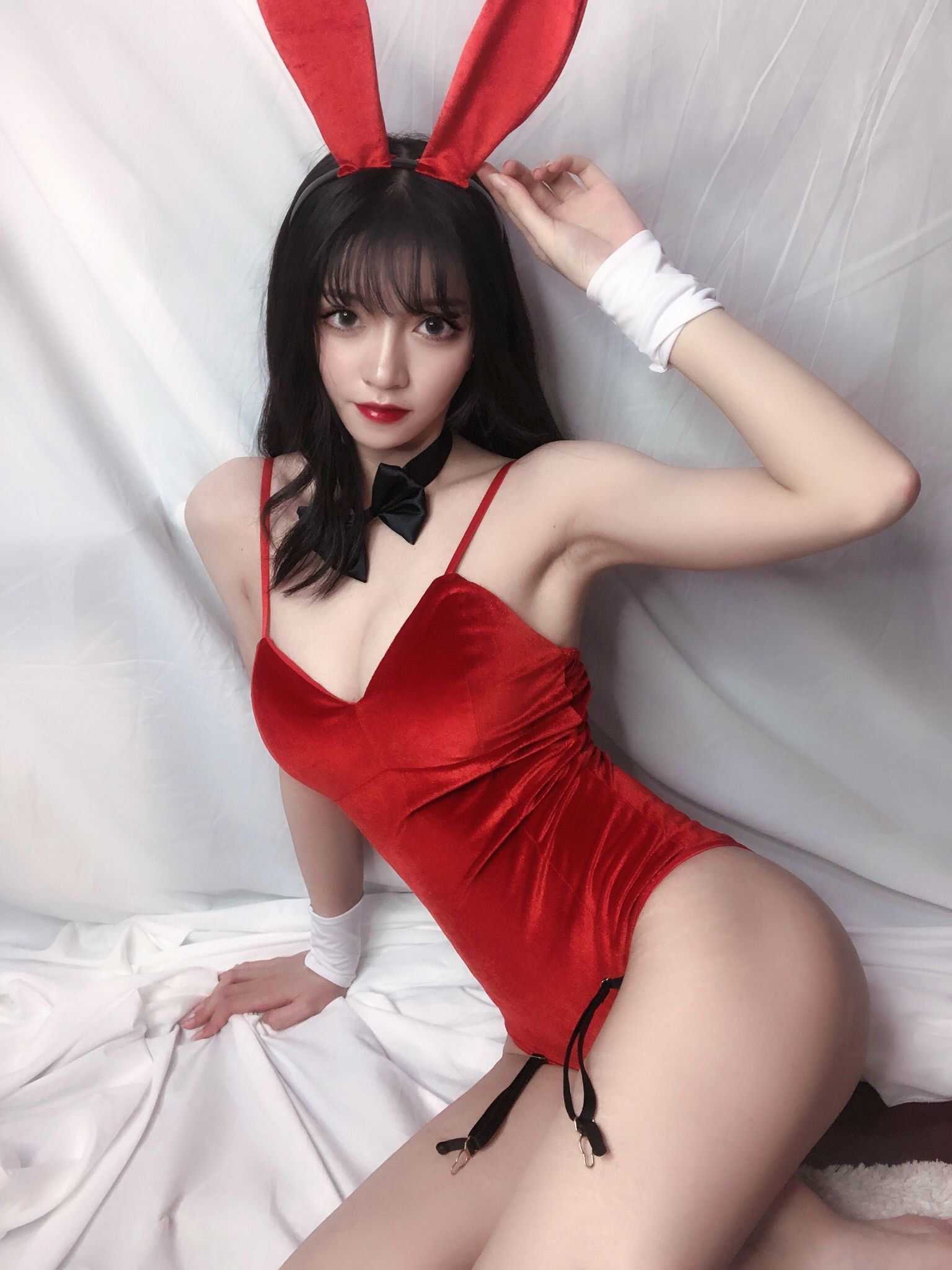 图片[62]-銘銘Kizami 红丝绒兔女郎[64P]-六色网