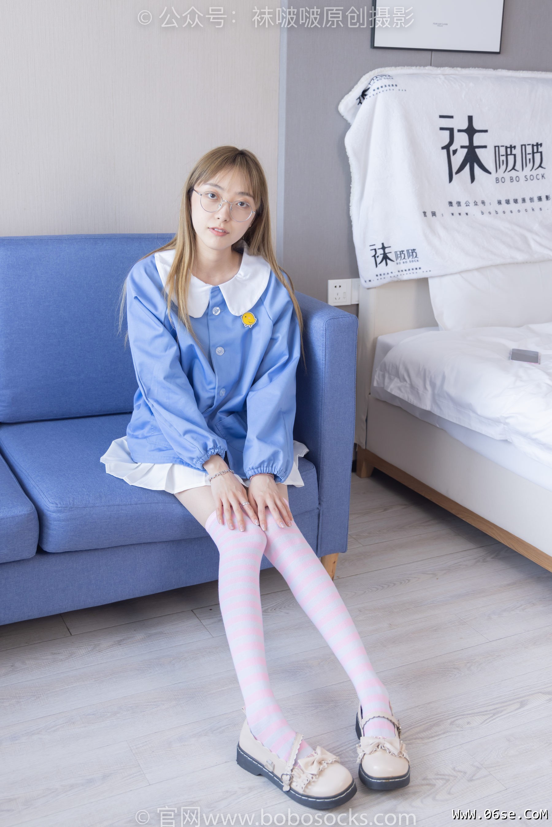 图片[56]-BoBoSocks袜啵啵 No.229 稚予-板鞋、皮鞋、两双大腿袜[155P]-六色网