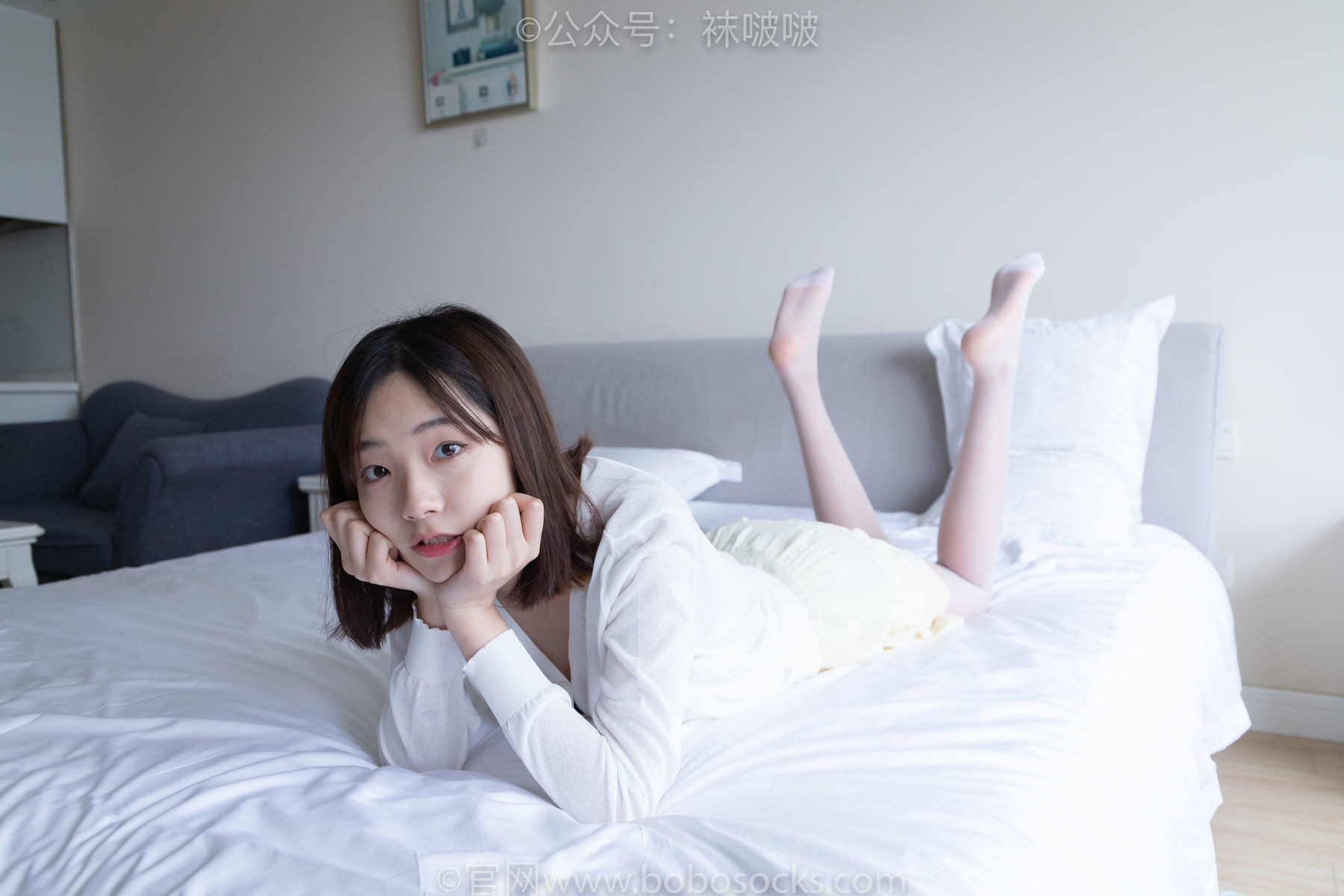 图片[90]-BoBoSocks袜啵啵 No.005 小甜豆-帆布鞋、薄白丝[133P]-六色网