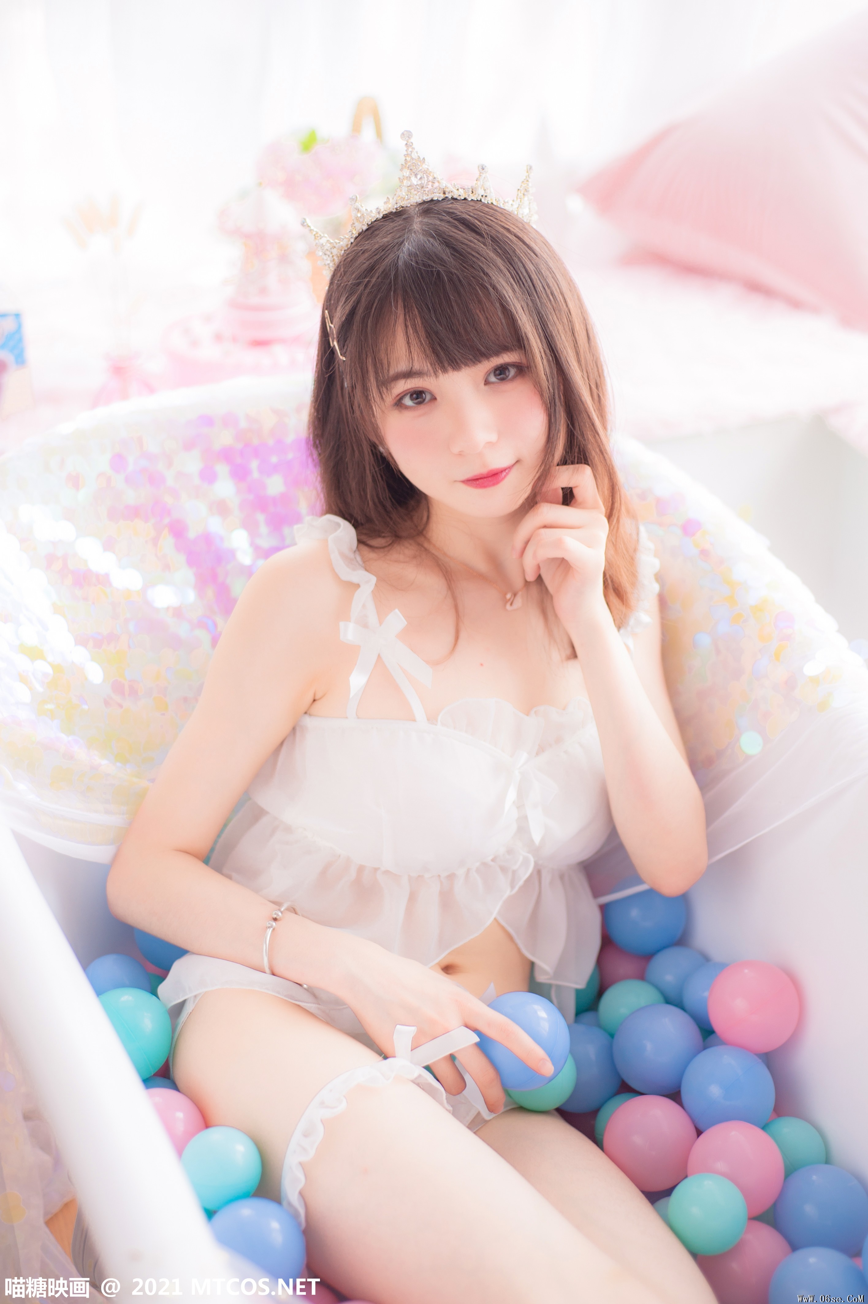 图片[9]-喵糖映画 VOL.351 泡泡粉裙[22P／99.5MB]-六色网