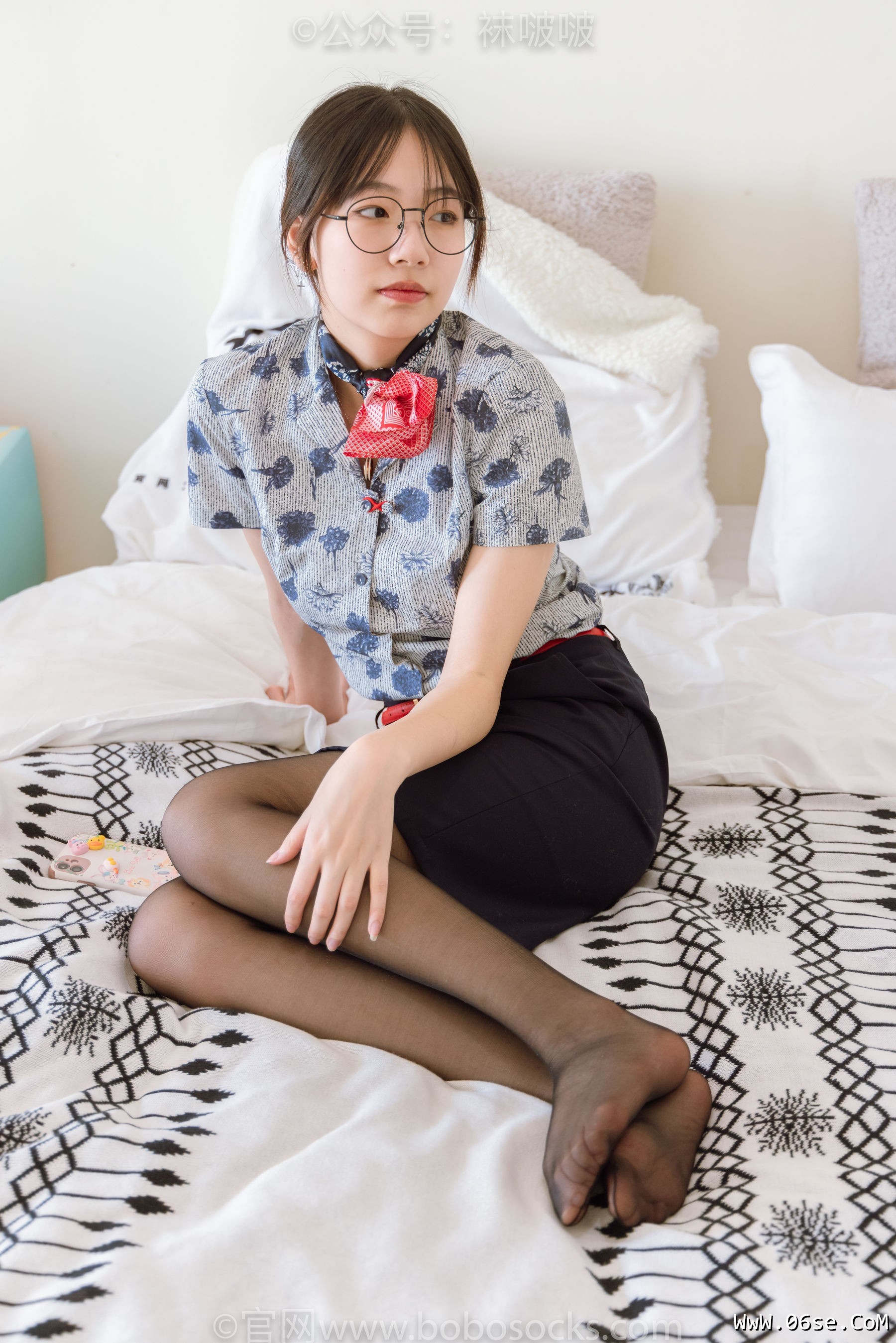 图片[98]-BoBoSocks袜啵啵 No.087 小甜豆-空姐制服、高跟鞋、黑丝[130P]-六色网