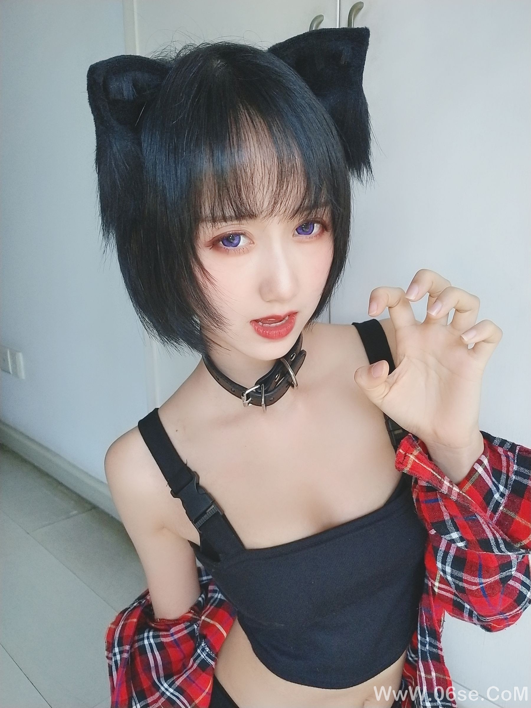 图片[23]-萌系小姐姐木绵绵OwO 不良猫[44P]-六色网