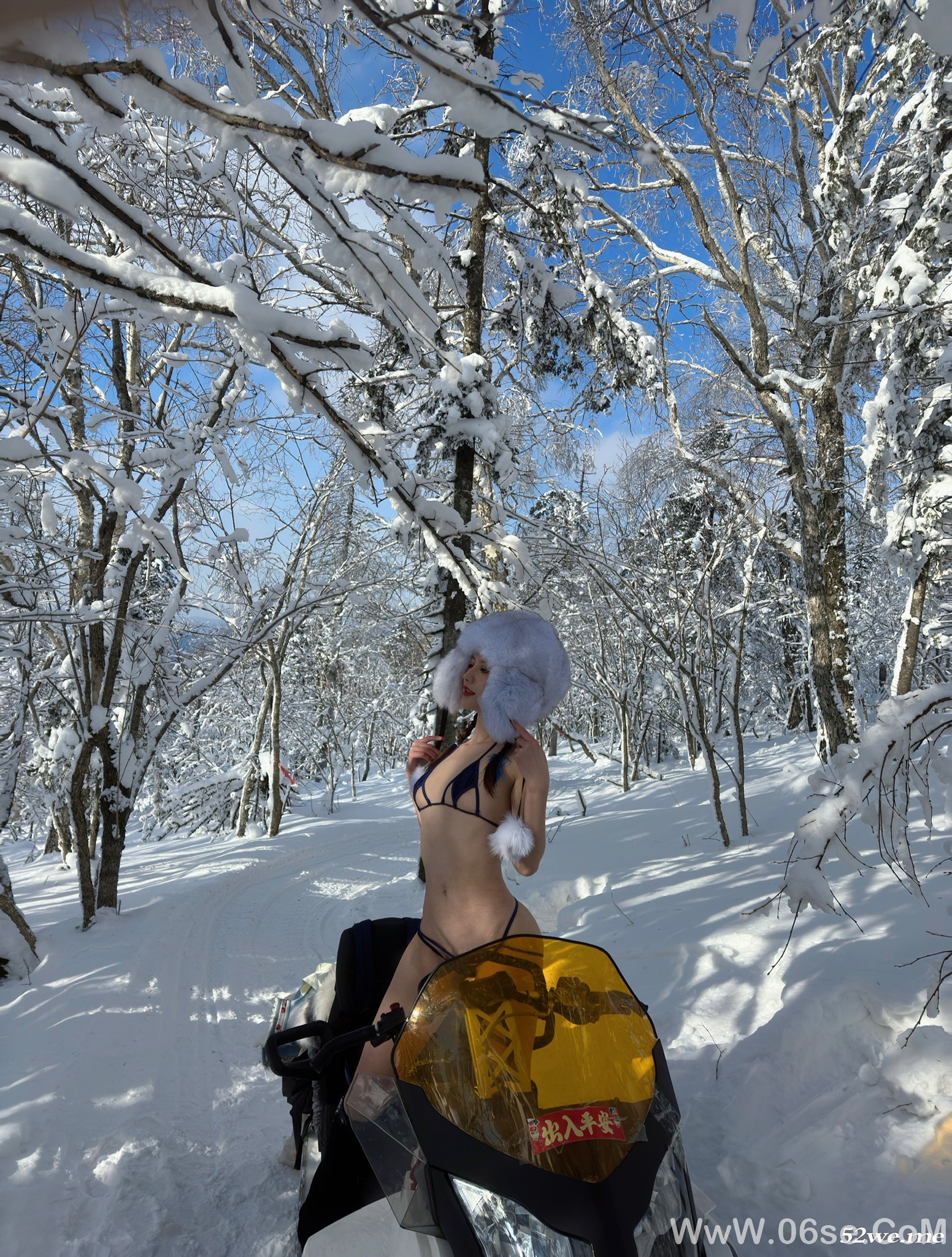 图片[16]-就是阿朱啊 – NO.034 雪地美人[27P]-六色网