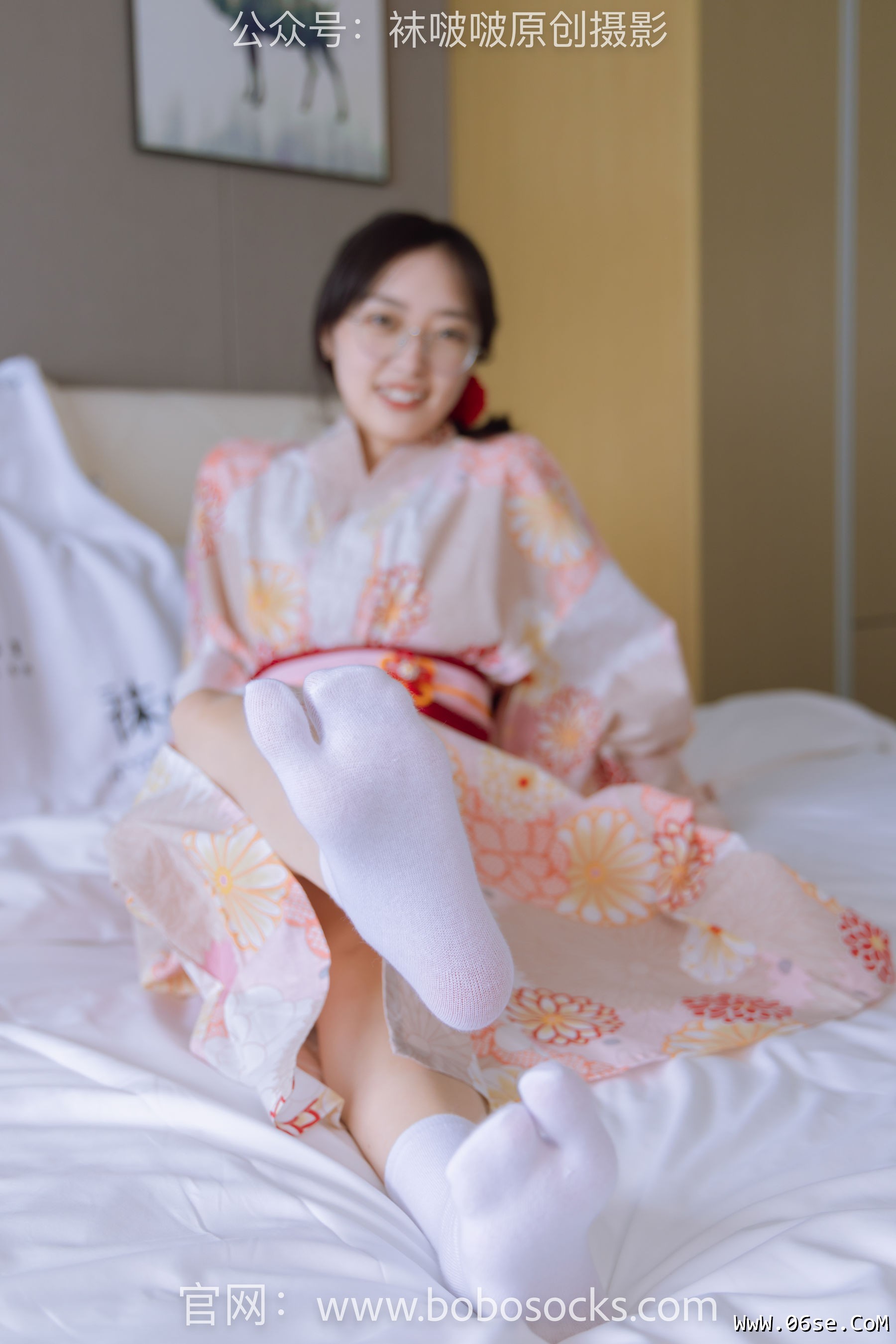 图片[157]-BoBoSocks袜啵啵 No.137 稚予-木屐、分指白棉袜、裸足、和风浴衣[170P]-六色网