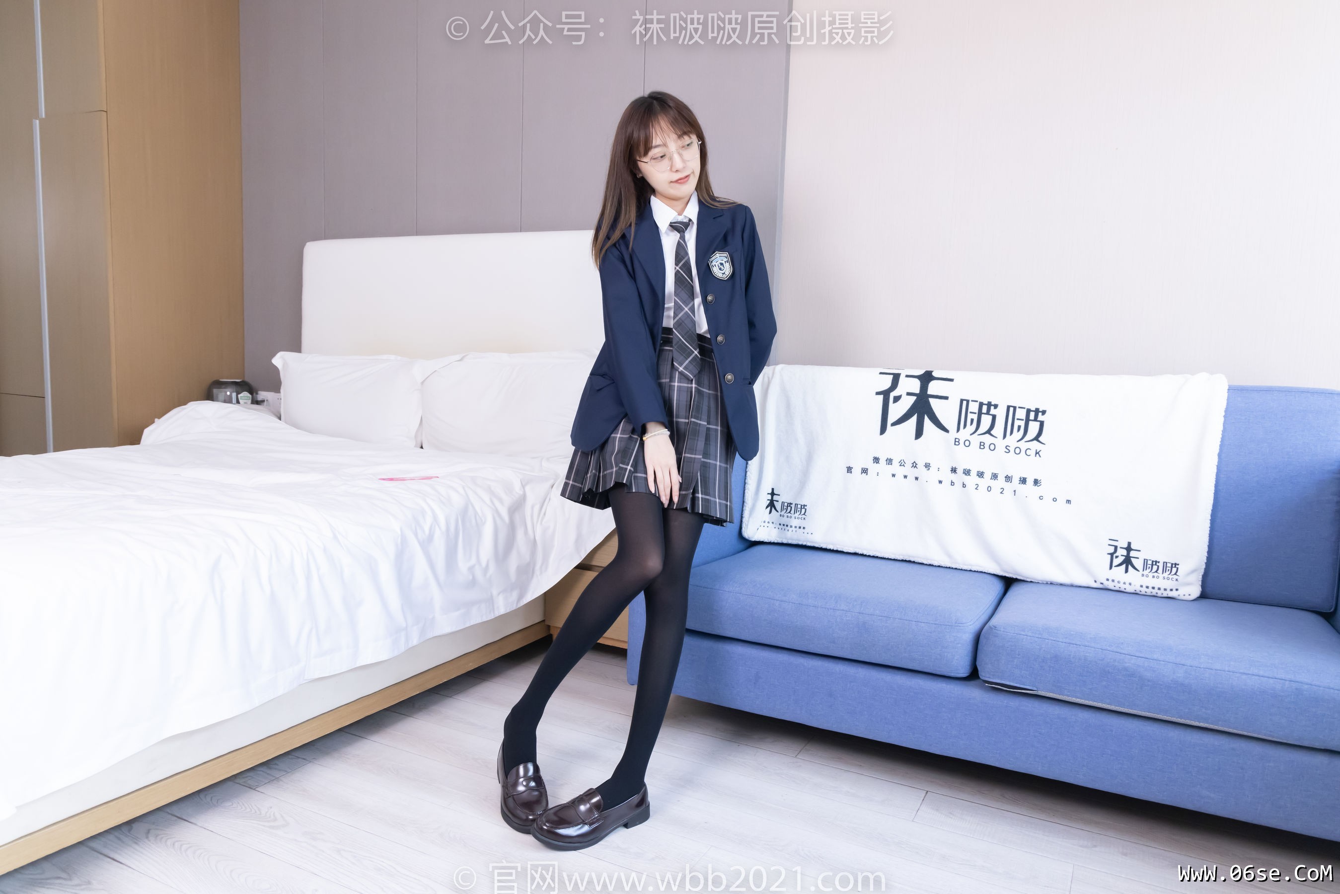 图片[97]-BoBoSocks袜啵啵 No.432 稚予 -皮鞋、厚黑丝、jk制服[184P]-六色网