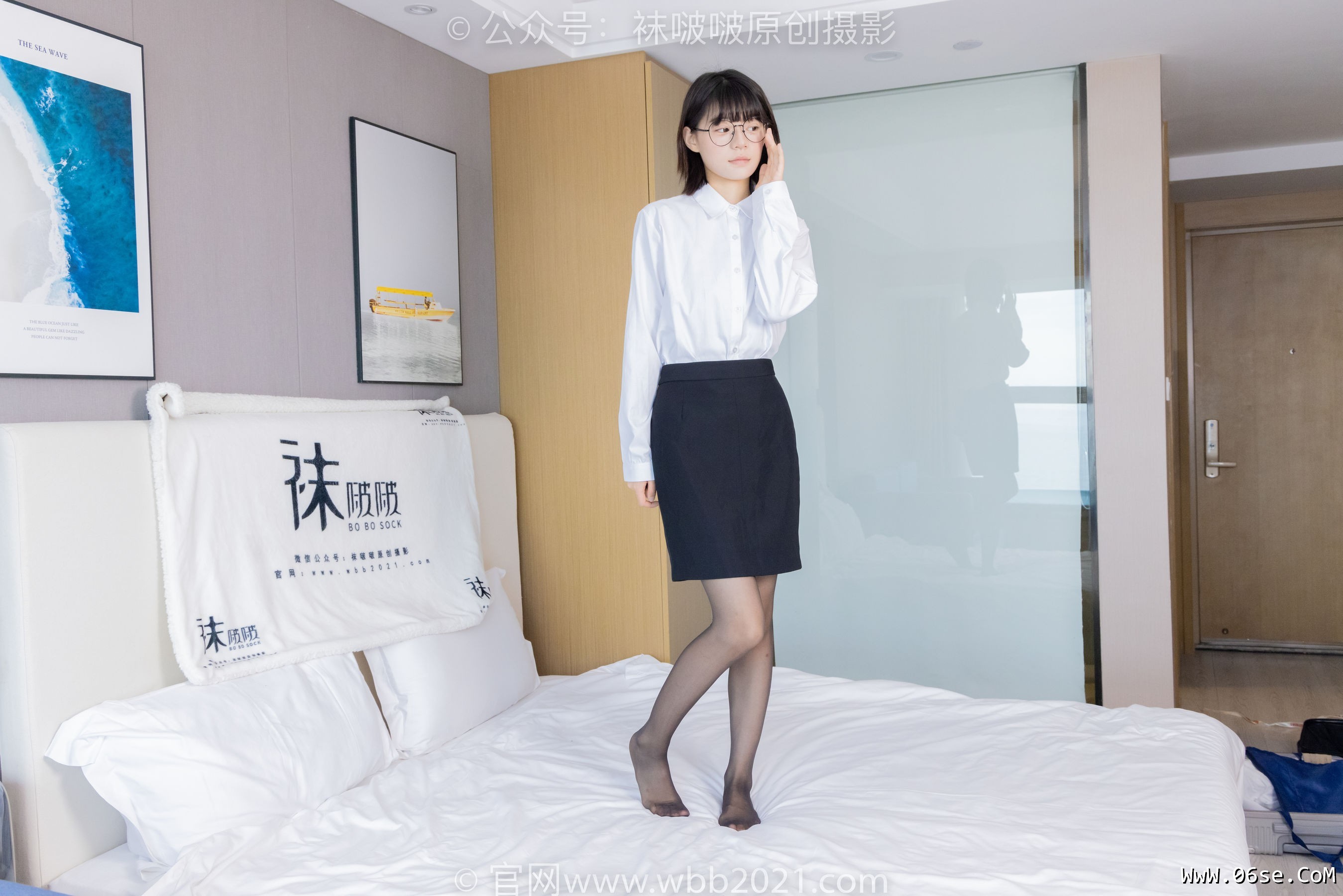 图片[81]-BoBoSocks袜啵啵 No.436 糯米 -OL制服、两双平底鞋、薄黑丝、厚肉丝[150P]-六色网