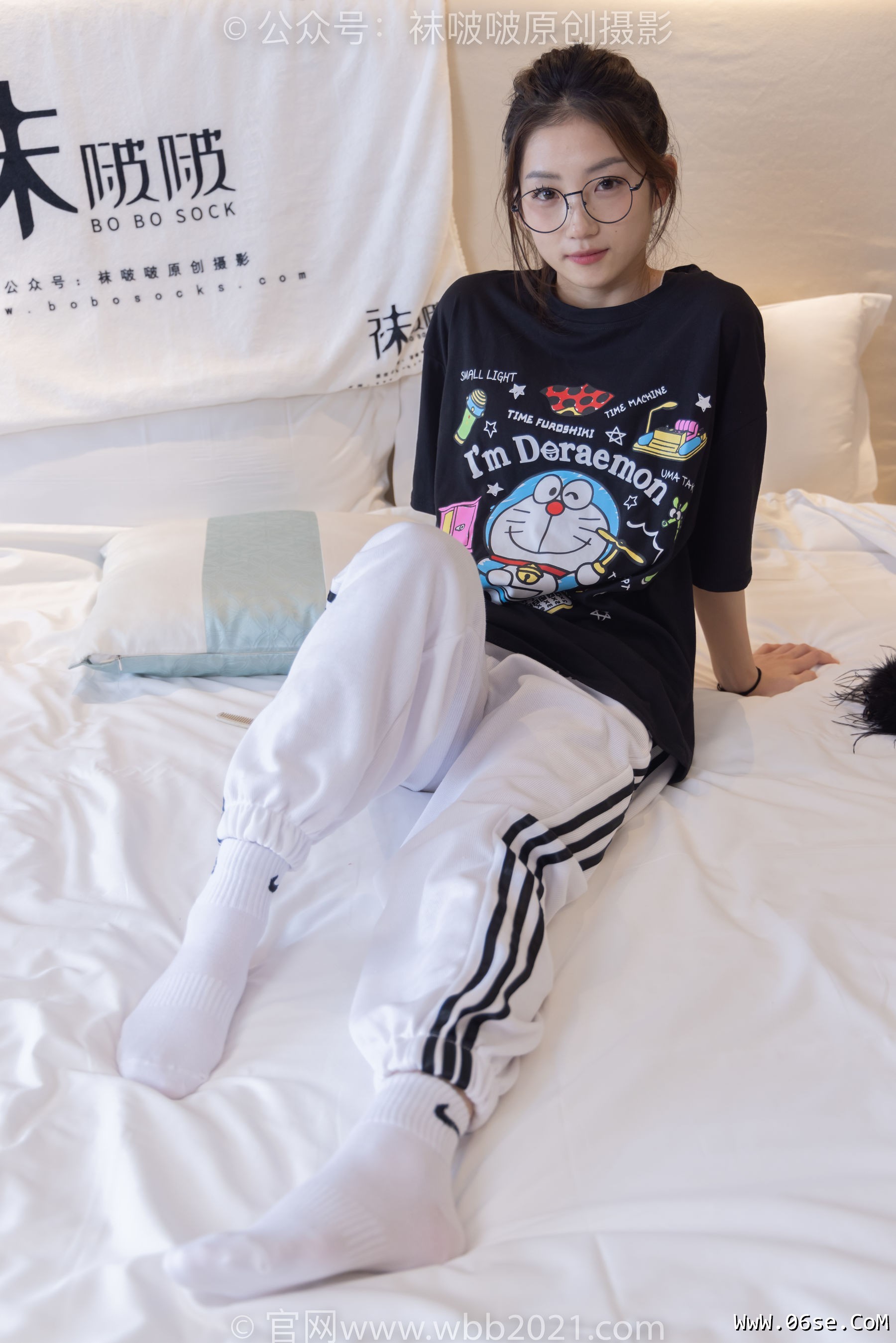 图片[129]-BoBoSocks袜啵啵 No.382 小沫 -板鞋、白棉袜[143P]-六色网