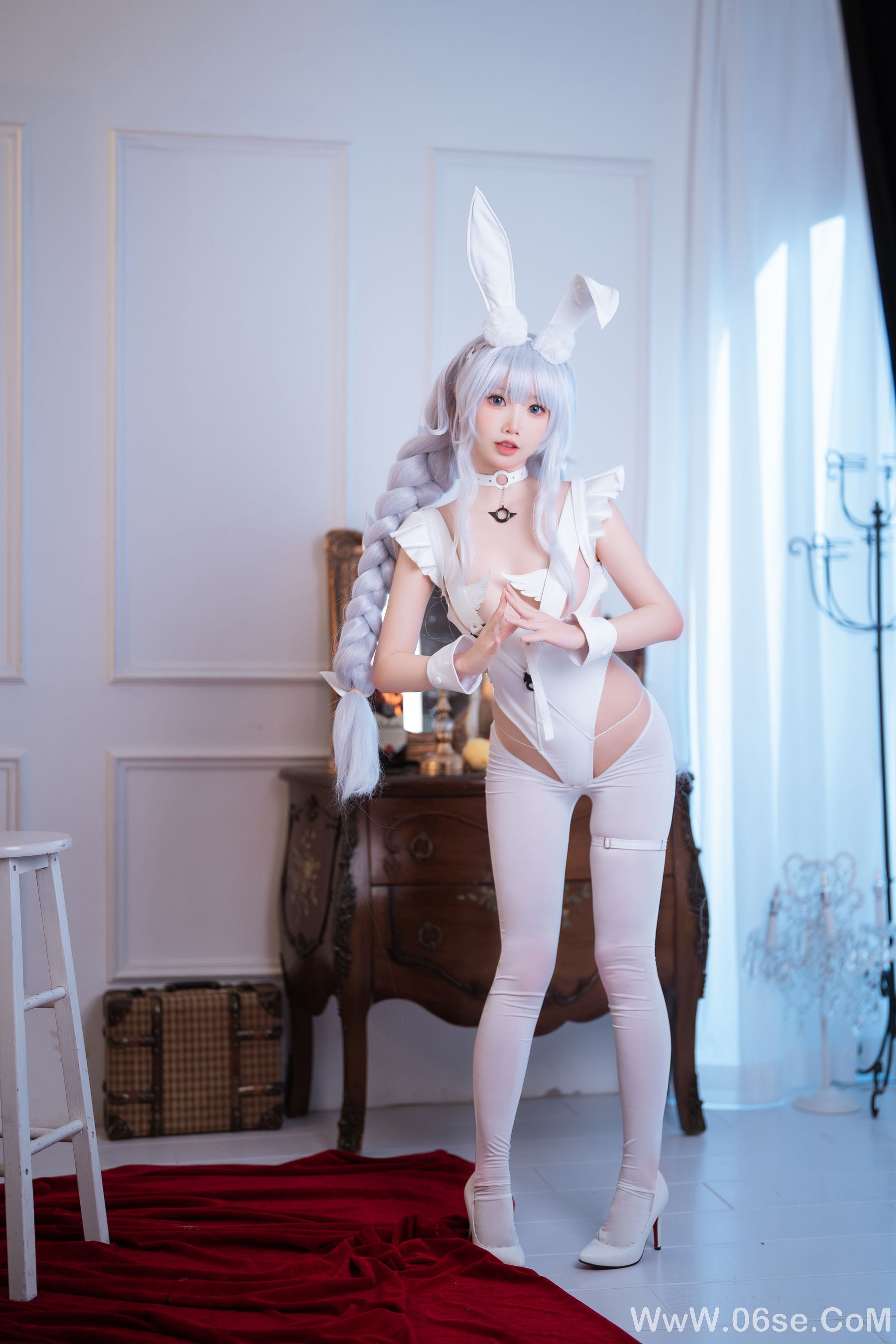可爱人气Coser 面饼仙儿 - 碧蓝航线 恶毒兔女郎[16P]-六色网