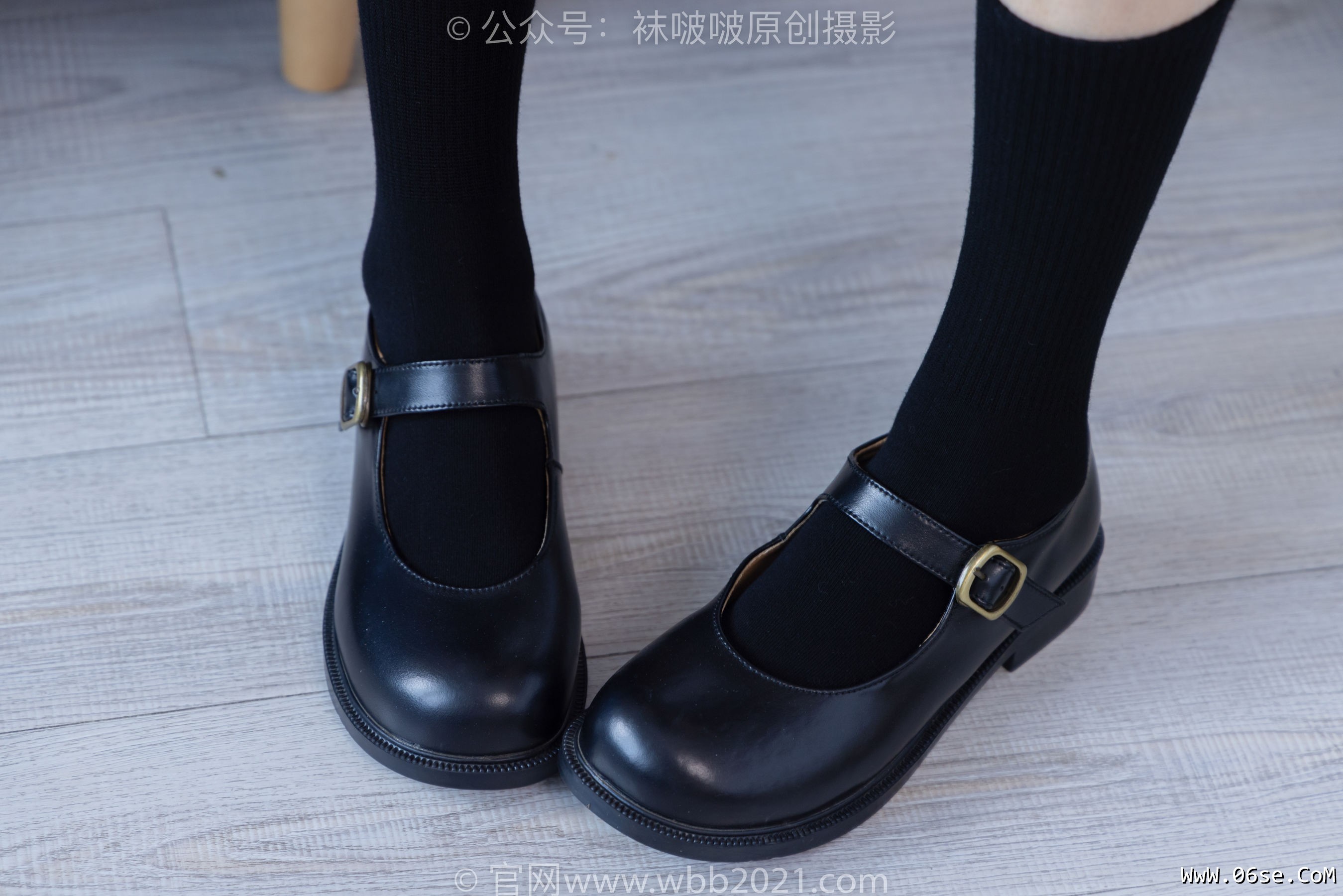 BoBoSocks袜啵啵 No.268 芝士 -黑皮鞋、绑带黑棉袜、学院制服[139P]-六色网