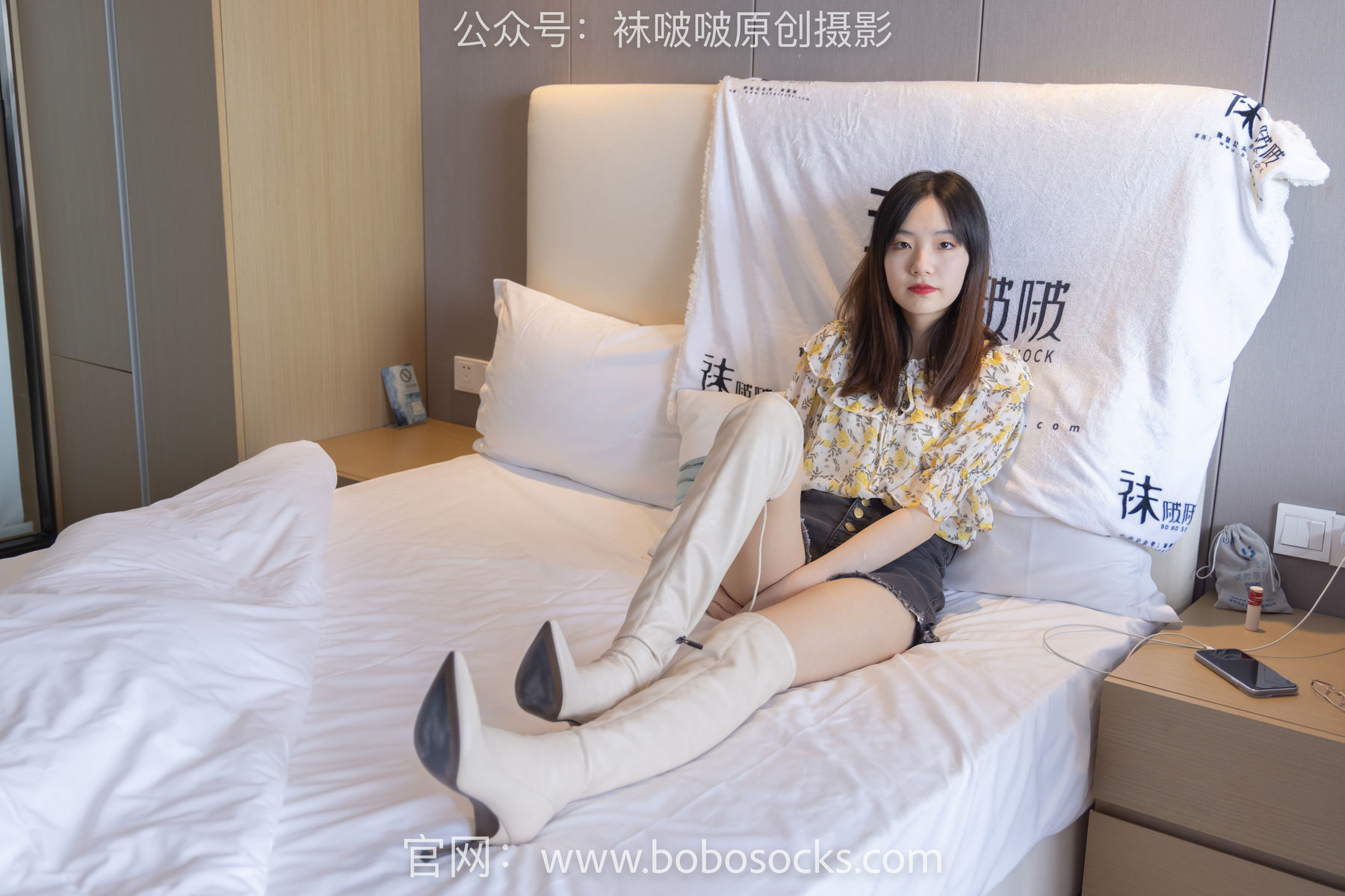 图片[149]-BoBoSocks袜啵啵 No.136 小甜豆-高跟长靴、白棉袜、裸足[200P]-六色网