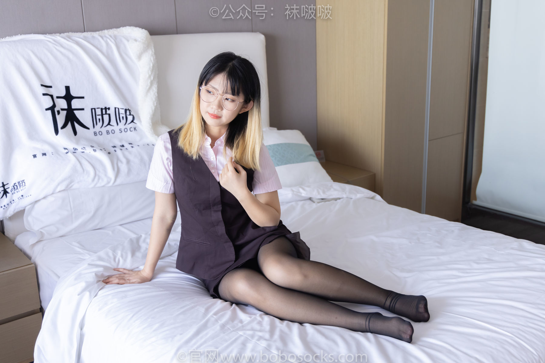 图片[105]-BoBoSocks袜啵啵 No.065 砂糖-招行制服、高跟鞋、黑丝[140P]-六色网