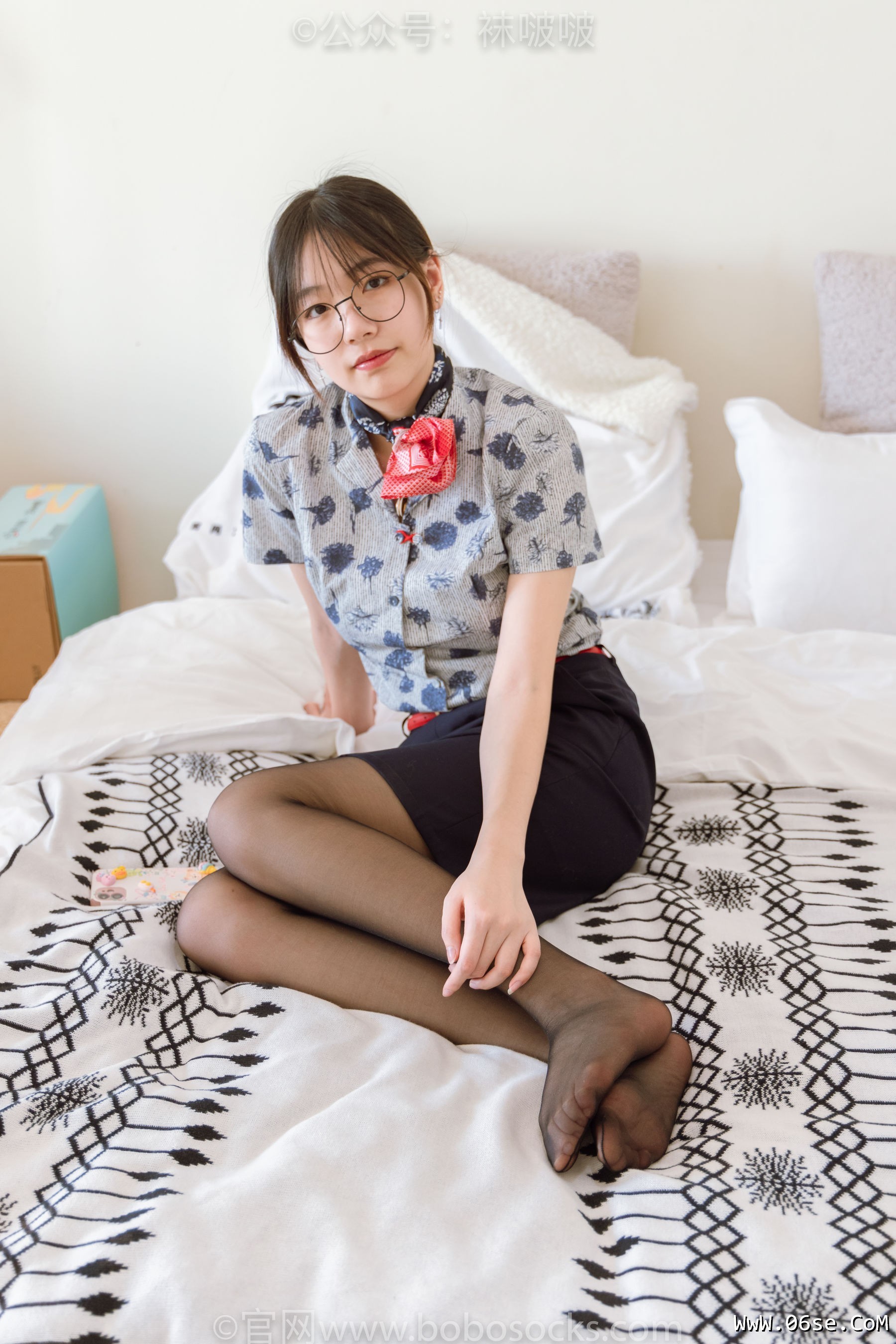 图片[97]-BoBoSocks袜啵啵 No.087 小甜豆-空姐制服、高跟鞋、黑丝[130P]-六色网