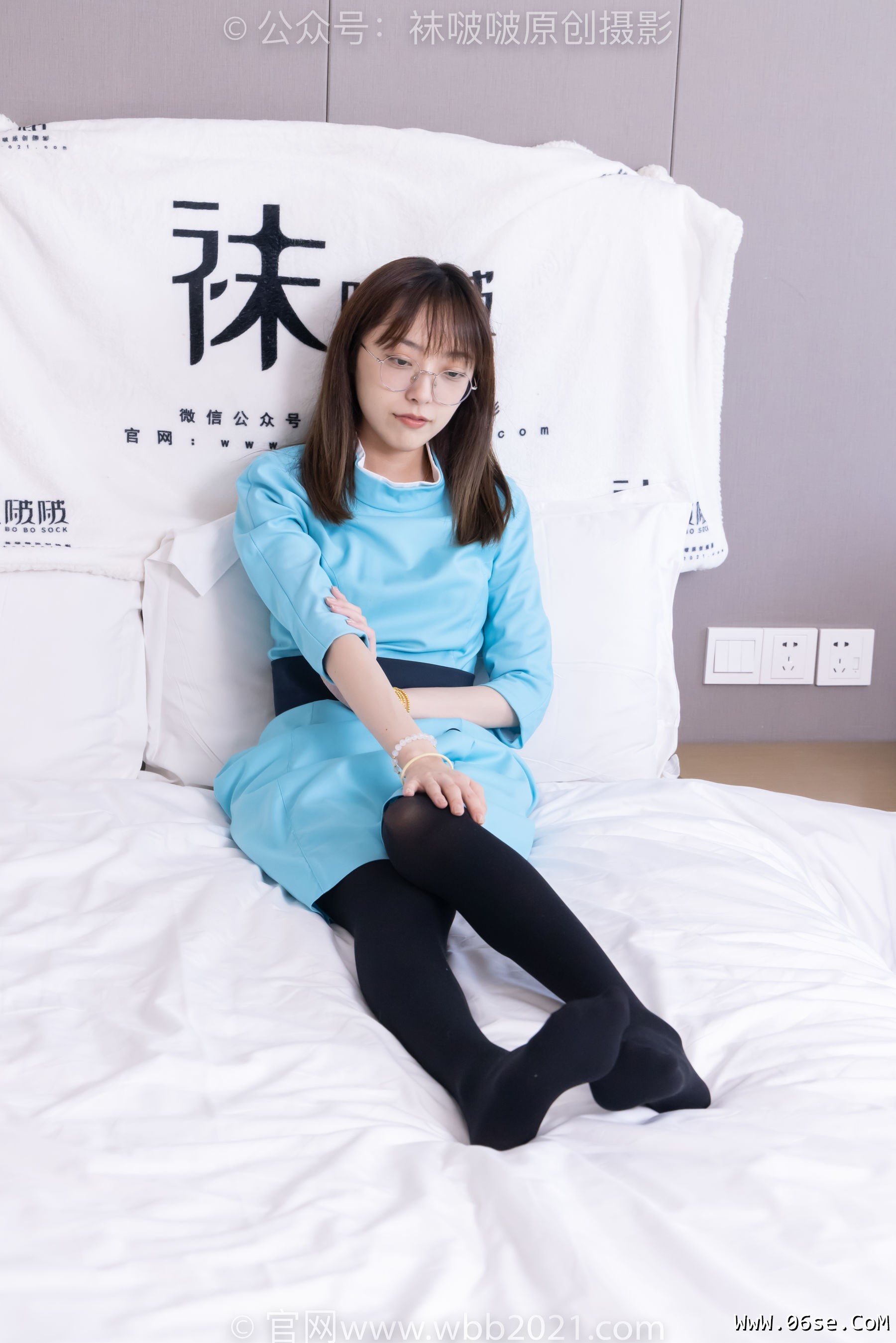 图片[100]-BoBoSocks袜啵啵 No.440 稚予 -高跟鞋、厚黑丝、空姐制服[200P]-六色网