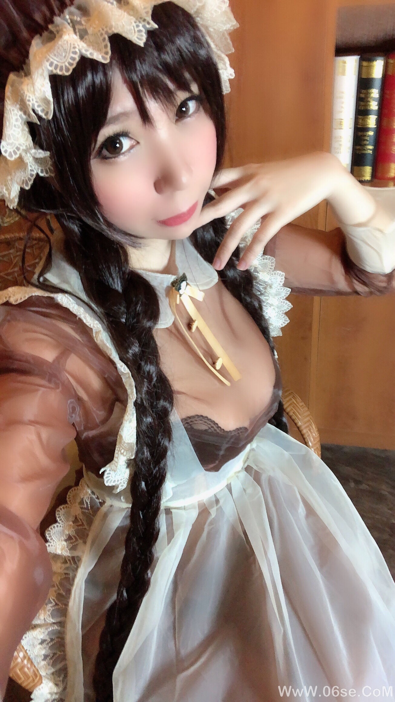 图片[45]-二次元巨乳美女鹿野希 透明女仆[97P]-六色网