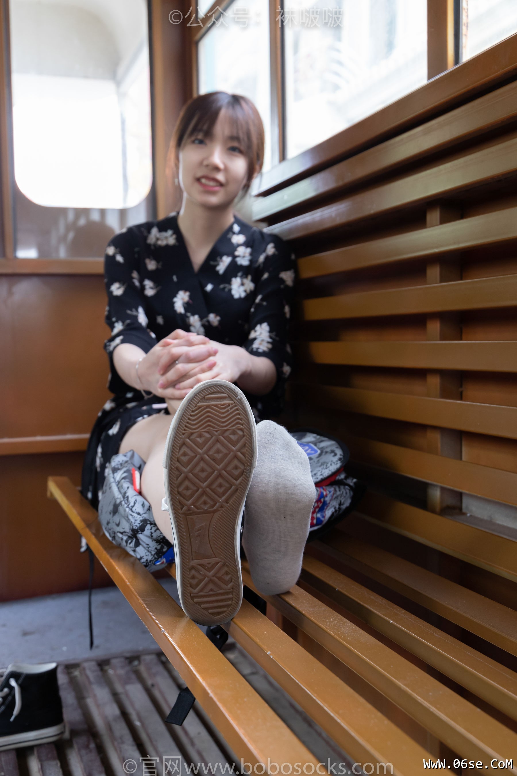 图片[52]-BoBoSocks袜啵啵 No.013 小甜豆-匡威帆布鞋、浅灰色短棉袜、肉丝[132P]-六色网