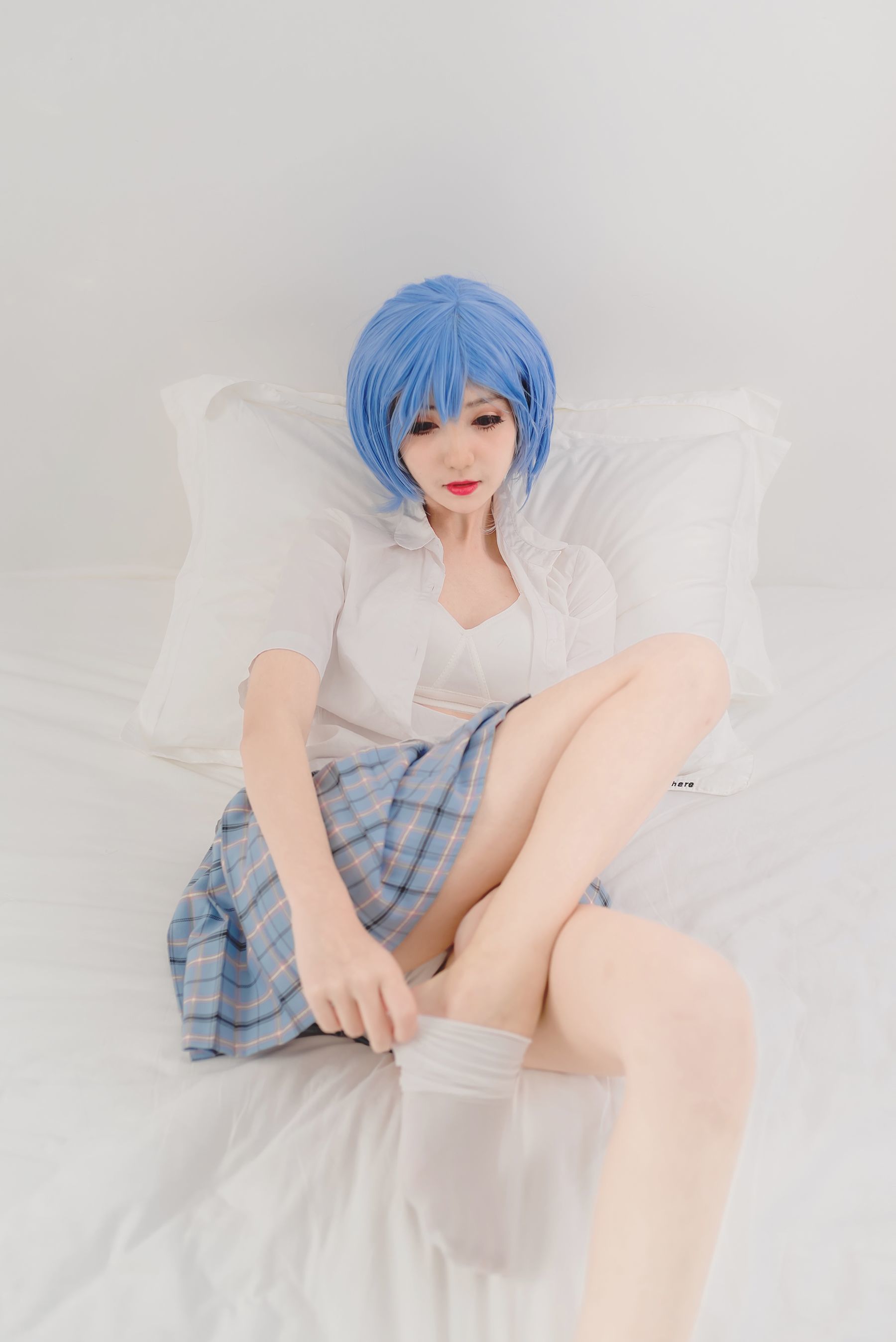 图片[19]-动漫博主南桃Momoko 绫波丽制服[23P]-六色网