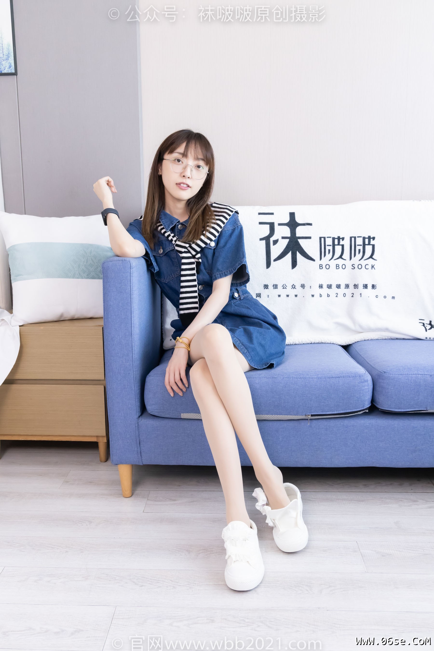 图片[43]-BoBoSocks袜啵啵 No.435 稚予 -板鞋、运动鞋、白丝、肉丝[150P]-六色网