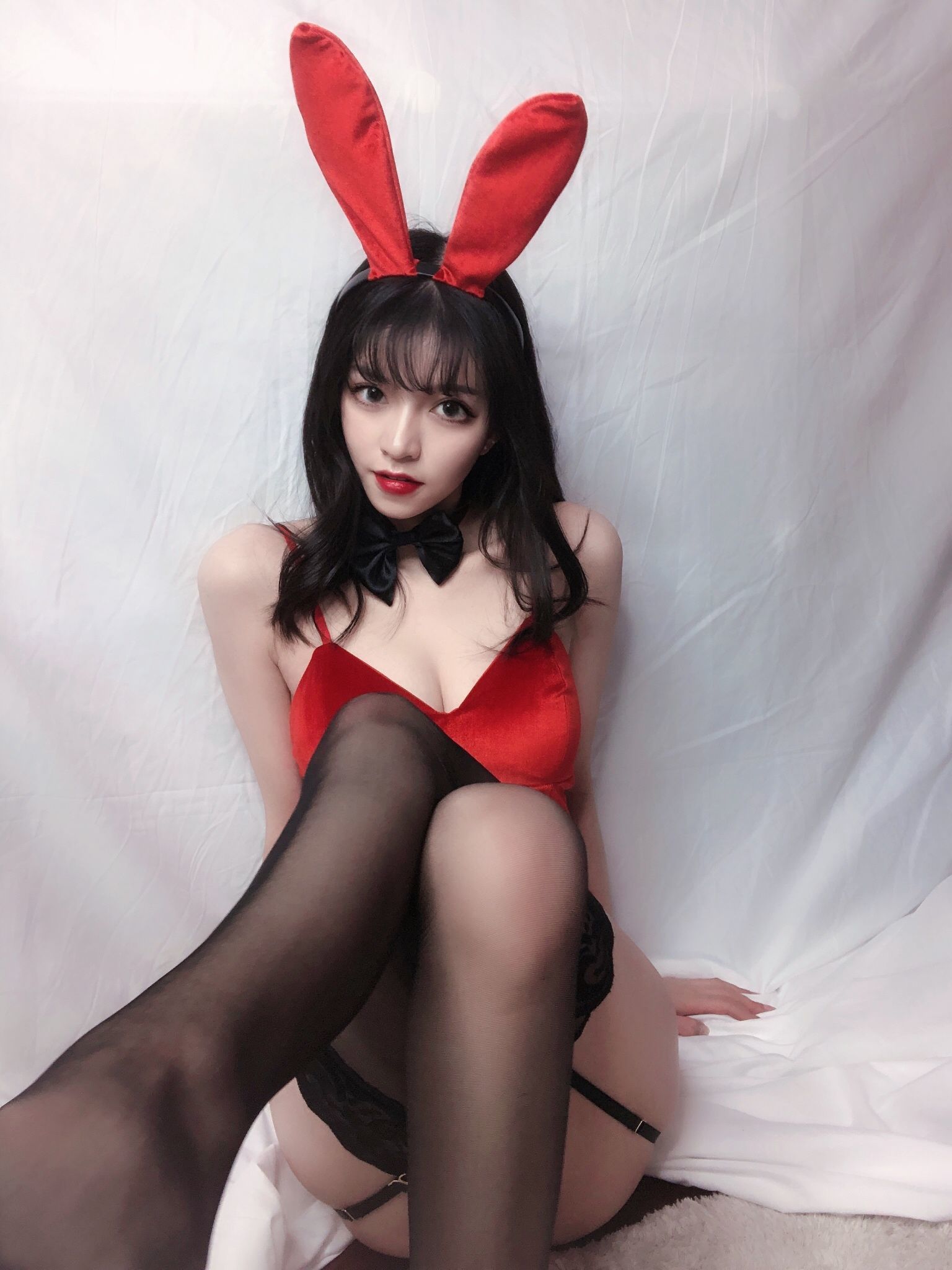 图片[19]-銘銘Kizami 红丝绒兔女郎[64P]-六色网
