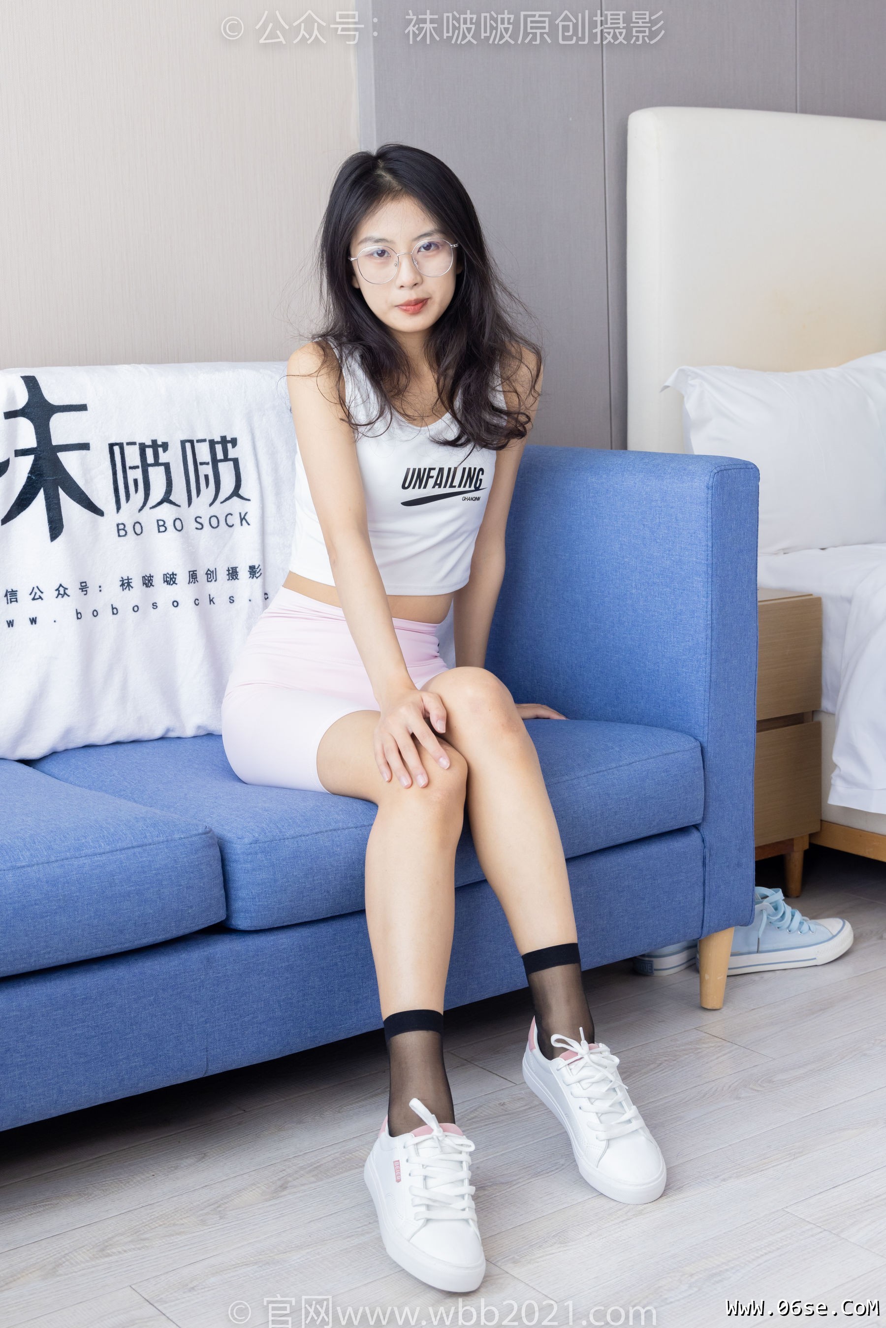 图片[228]-BoBoSocks袜啵啵 No.301 奶油 -两双板鞋、白棉袜、短黑丝、裸足[240P]-六色网