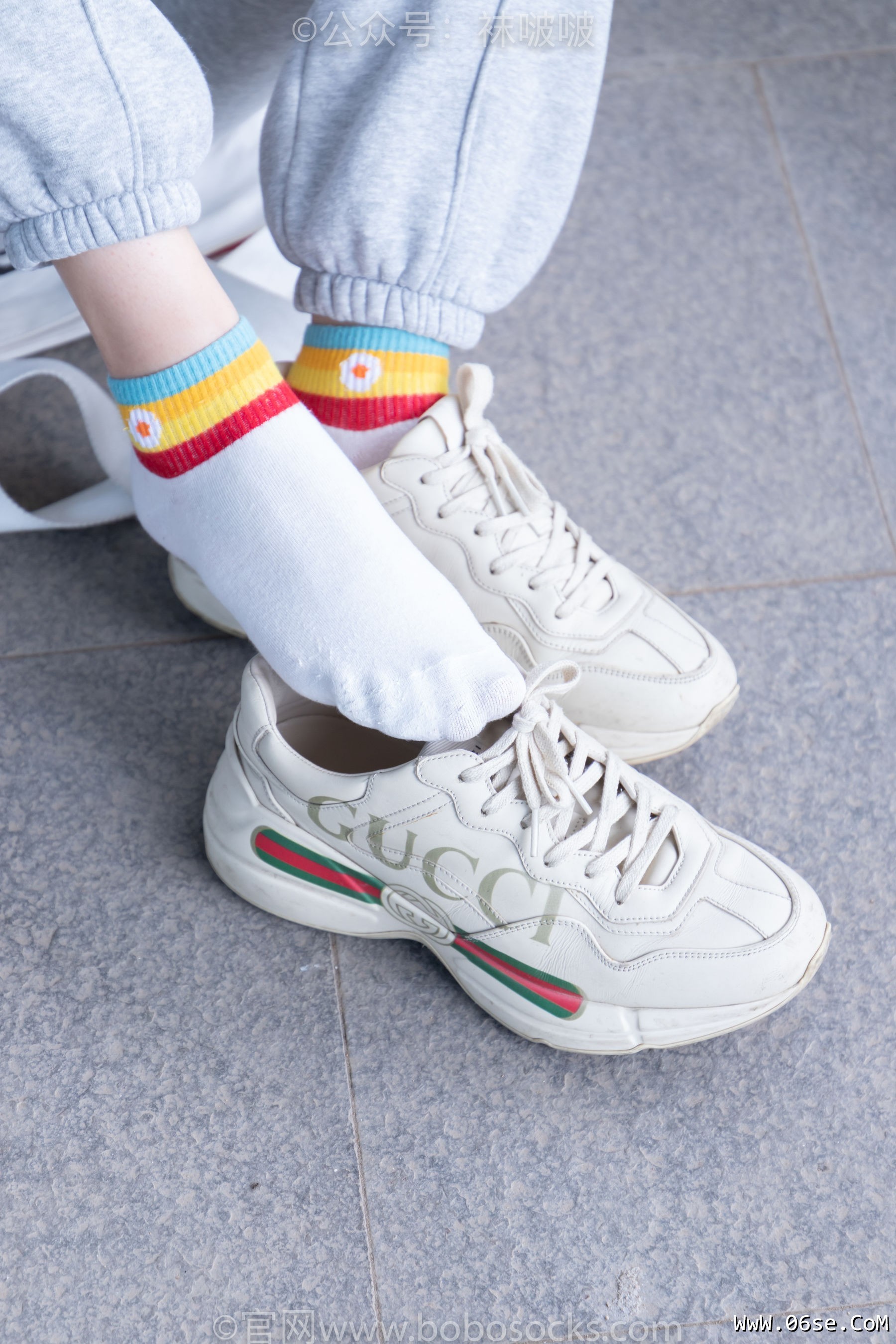 图片[46]-BoBoSocks袜啵啵 No.012 泡芙-运动鞋、白棉袜、裸足[132P]-六色网