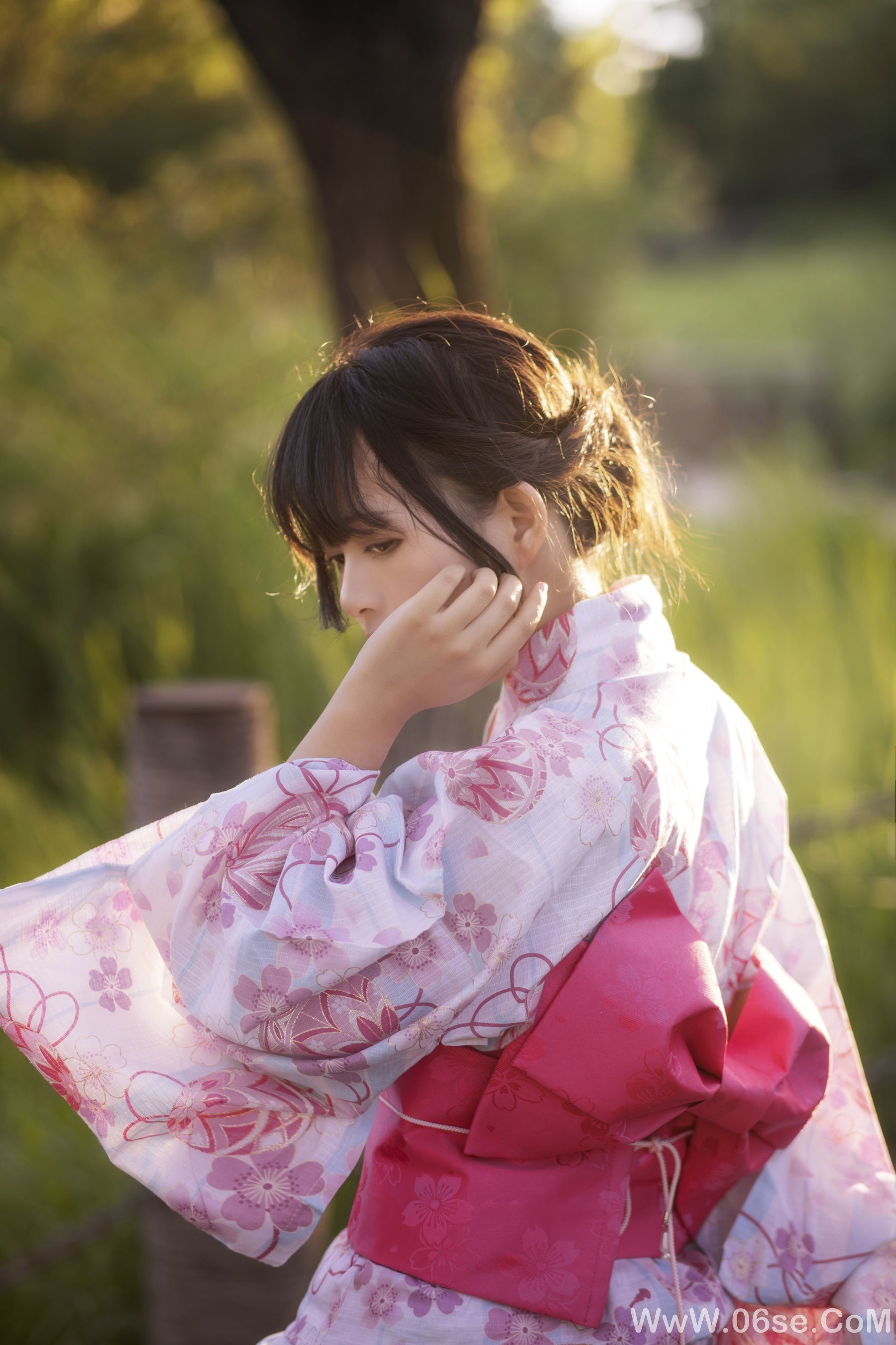 图片[11]-大眼萌妹黑猫猫OvO 和服超进化[14P]-六色网