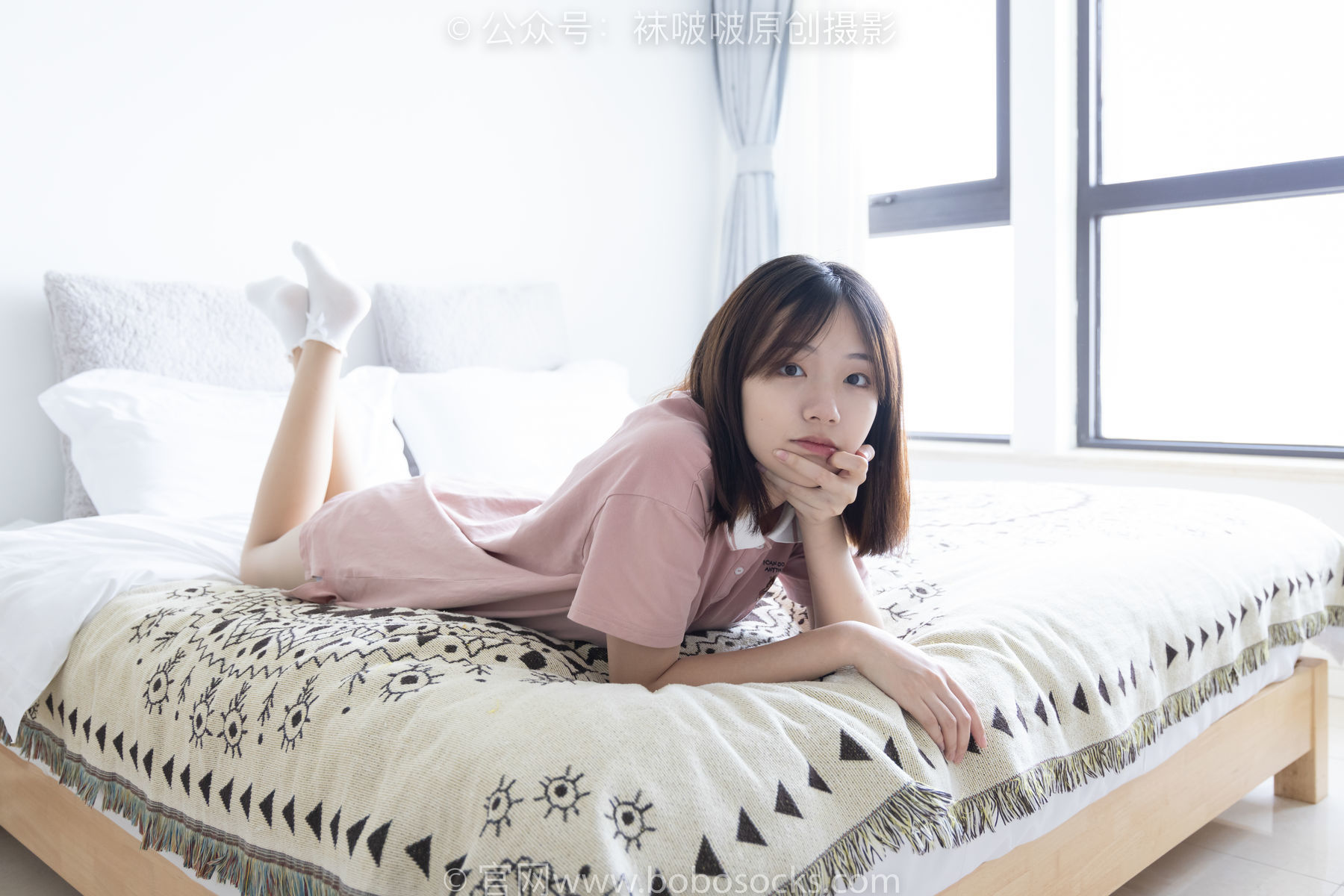 图片[91]-BoBoSocks袜啵啵 No.163 小甜豆-空军一号板鞋、白棉袜、肉丝[135P]-六色网