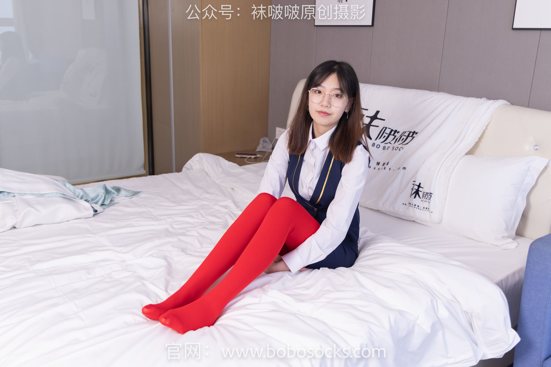 图片[10]-BoBoSocks袜啵啵 No.132 小甜豆-aj1板鞋、蓝色短靴、厚黑丝、厚红丝[145P]-六色网