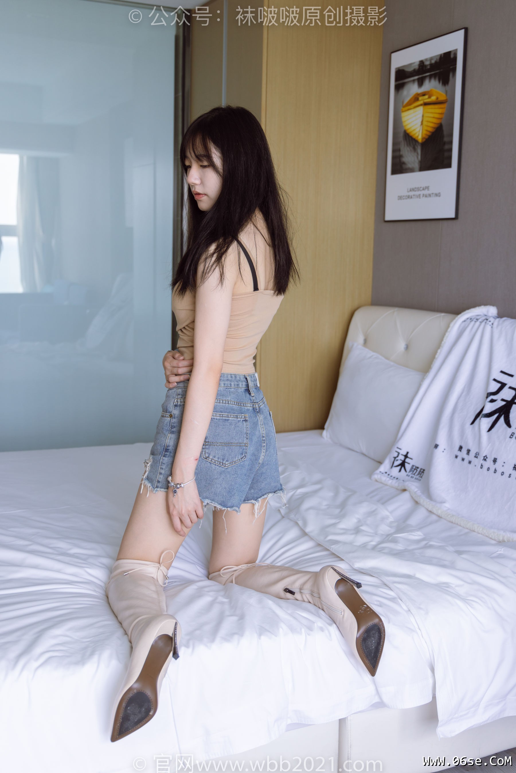 图片[145]-BoBoSocks袜啵啵 No.441 小甜豆 -高跟长靴、白棉袜、裸足[179P]-六色网