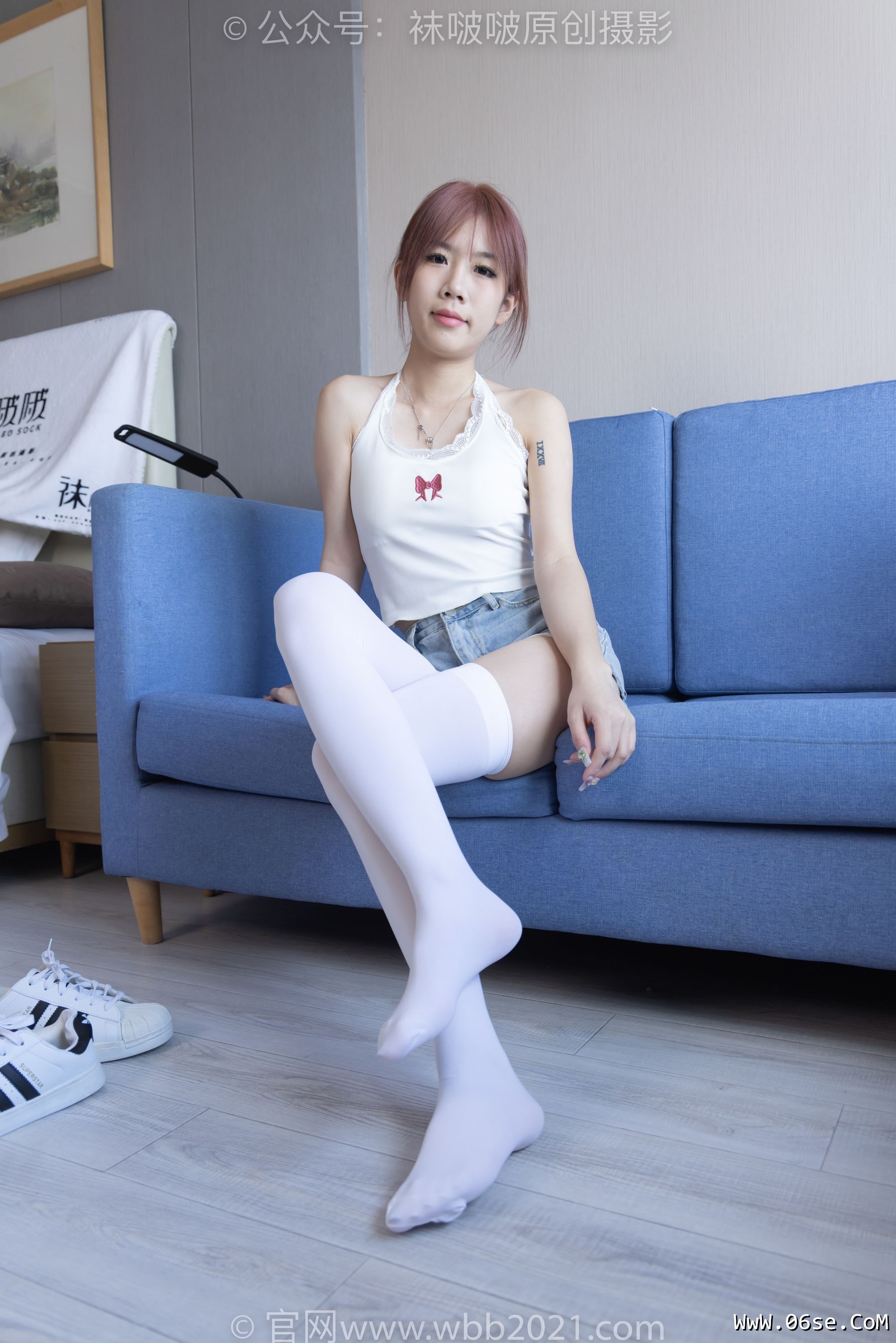 图片[123]-BoBoSocks袜啵啵 No.264 果冻 -高跟鞋、贝壳头板鞋、黑丝大腿袜、白丝大腿袜[179P]-六色网