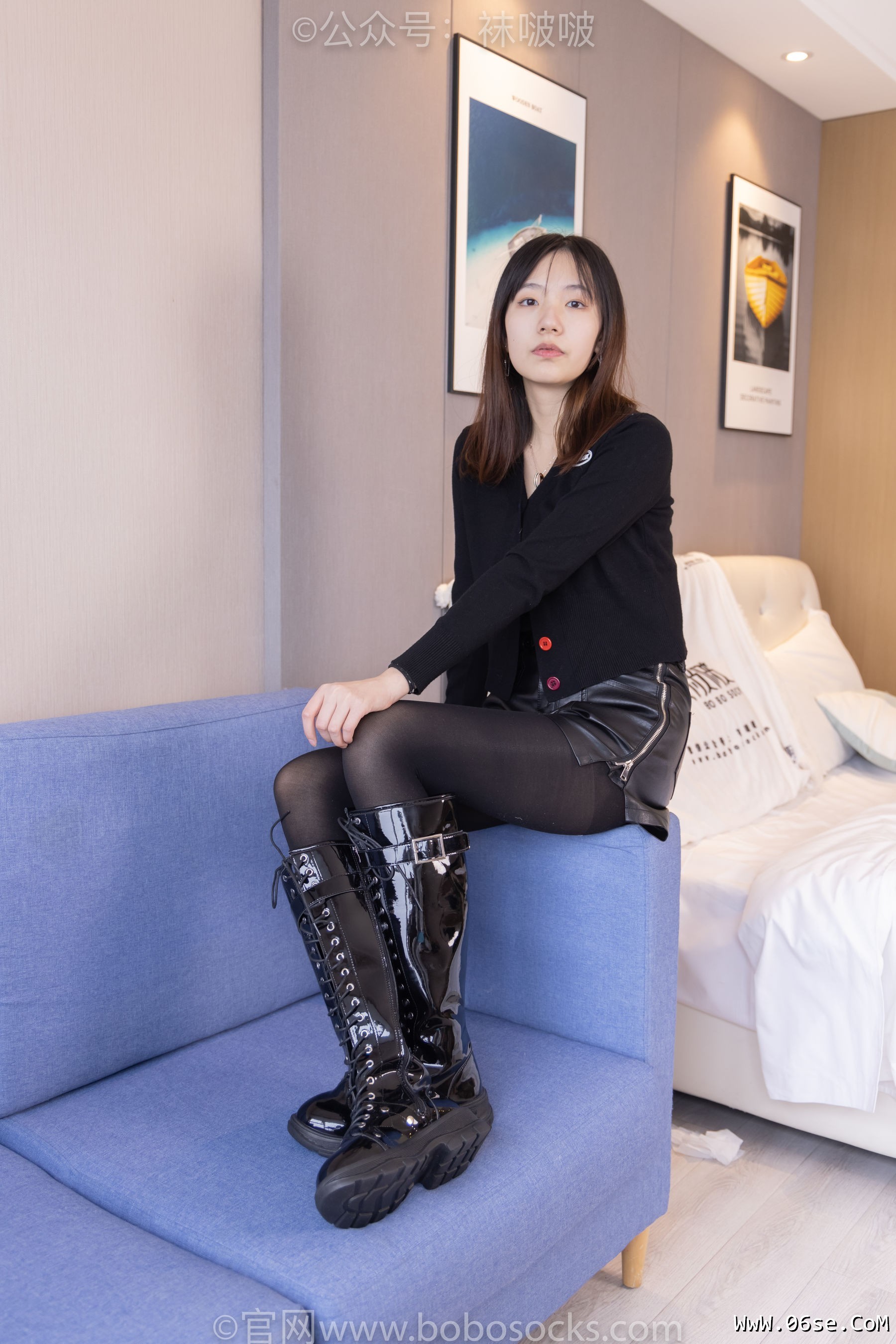 图片[12]-BoBoSocks袜啵啵 No.072 小甜豆-两双长靴、厚黑丝、厚肉丝[144P]-六色网