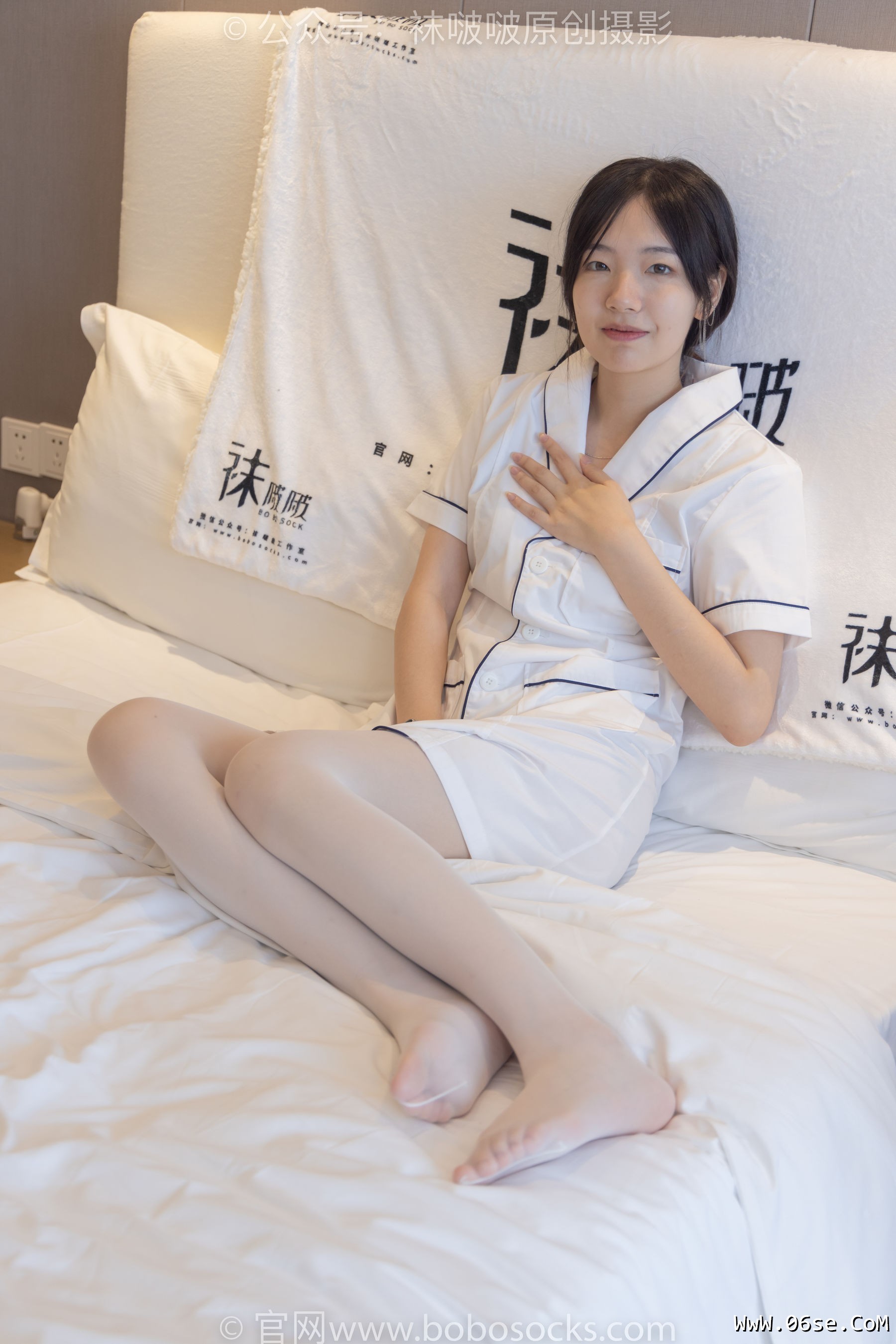 图片[129]-BoBoSocks袜啵啵 No.206 小甜豆 -绑带凉鞋、白丝大腿袜、小护士服[142P]-六色网