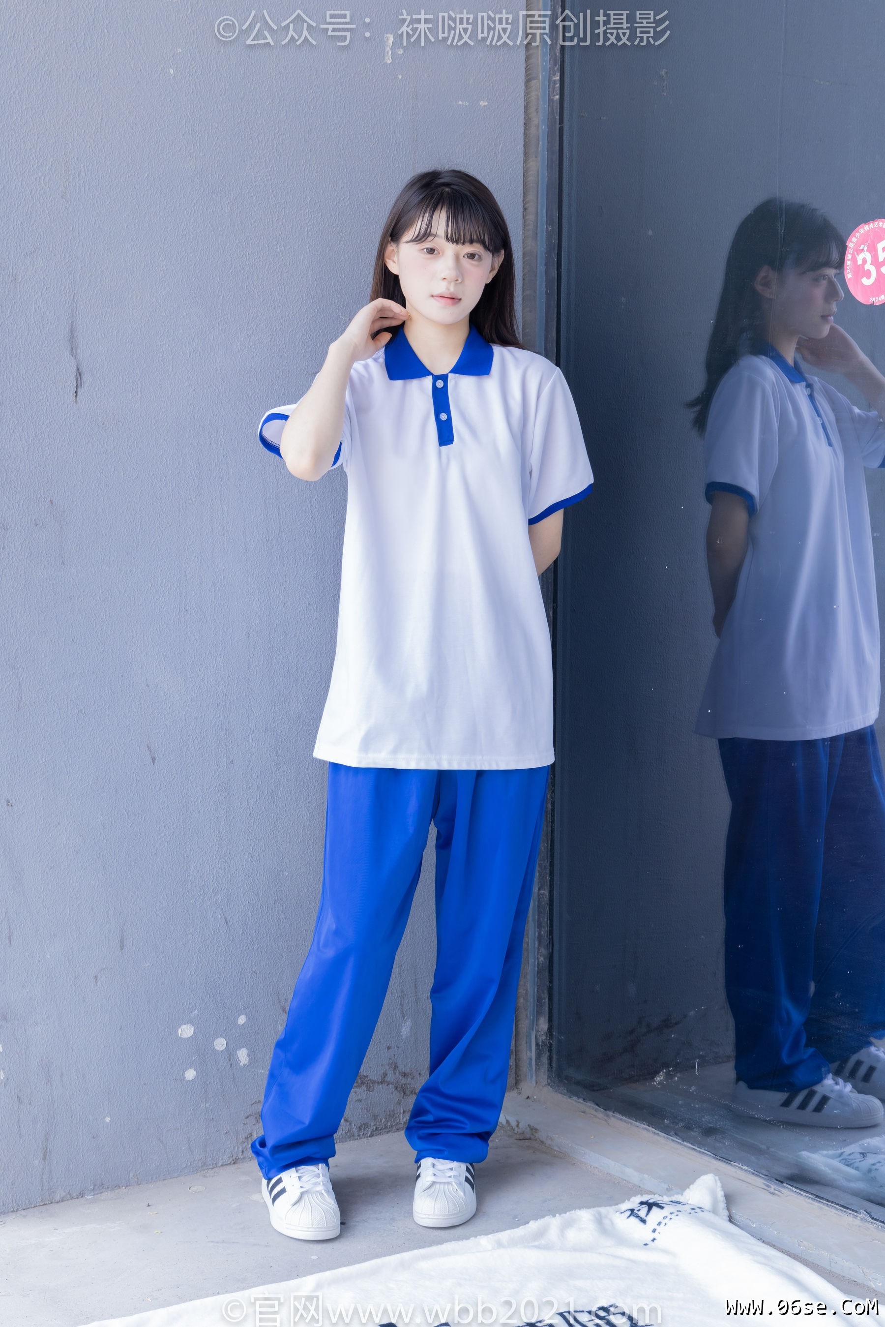 图片[2]-BoBoSocks袜啵啵 No.393 糯米 -板鞋、白棉袜、裸足、校服[150P]-六色网