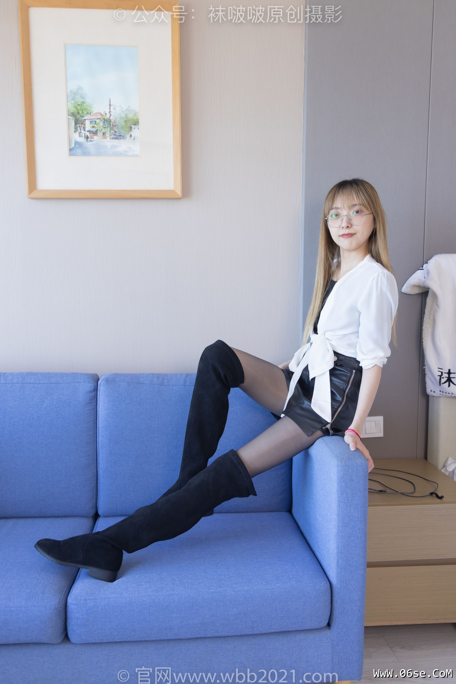 图片[125]-BoBoSocks袜啵啵 No.259 稚予 -两双长靴、油亮黑丝[149P]-六色网
