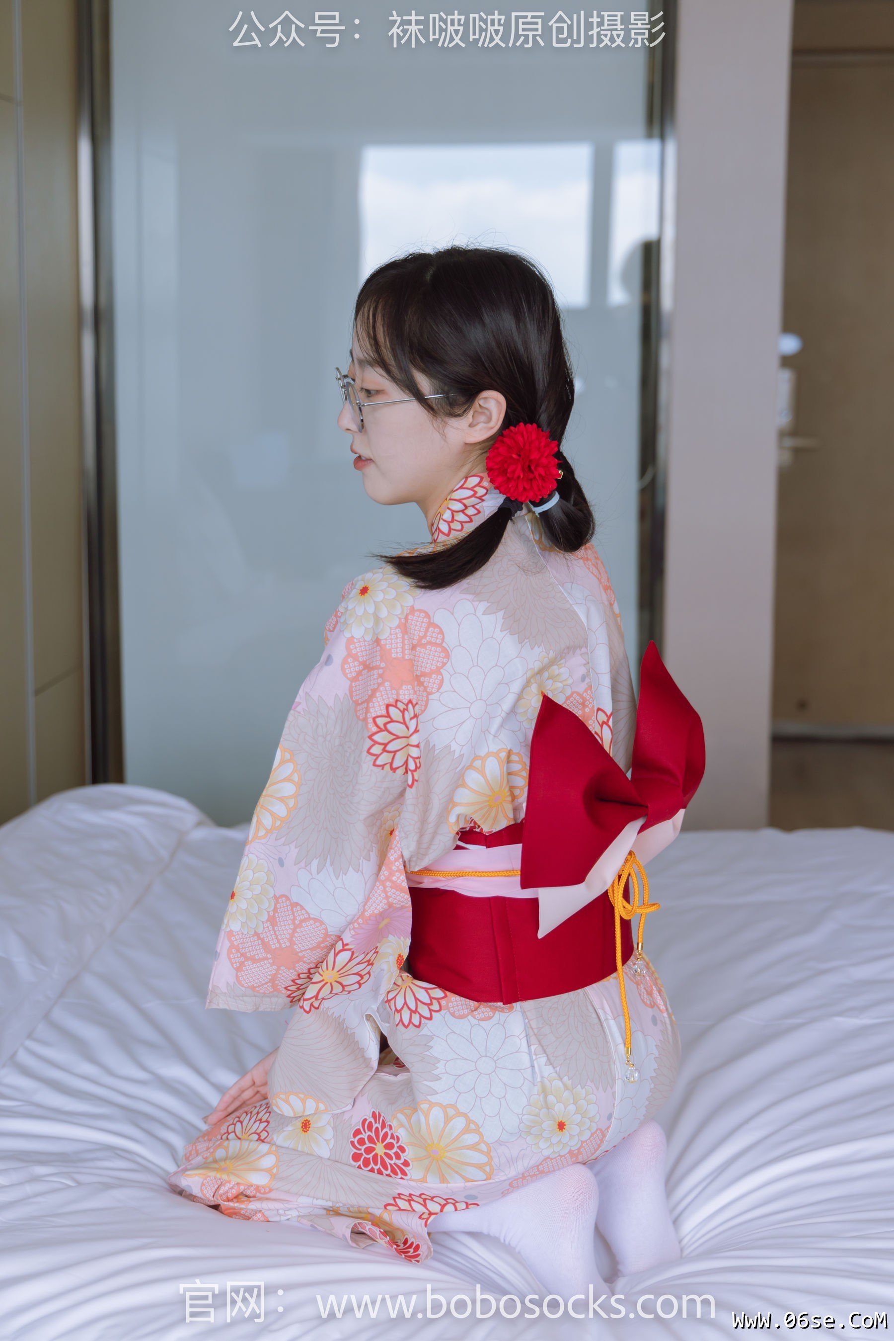 图片[129]-BoBoSocks袜啵啵 No.137 稚予-木屐、分指白棉袜、裸足、和风浴衣[170P]-六色网