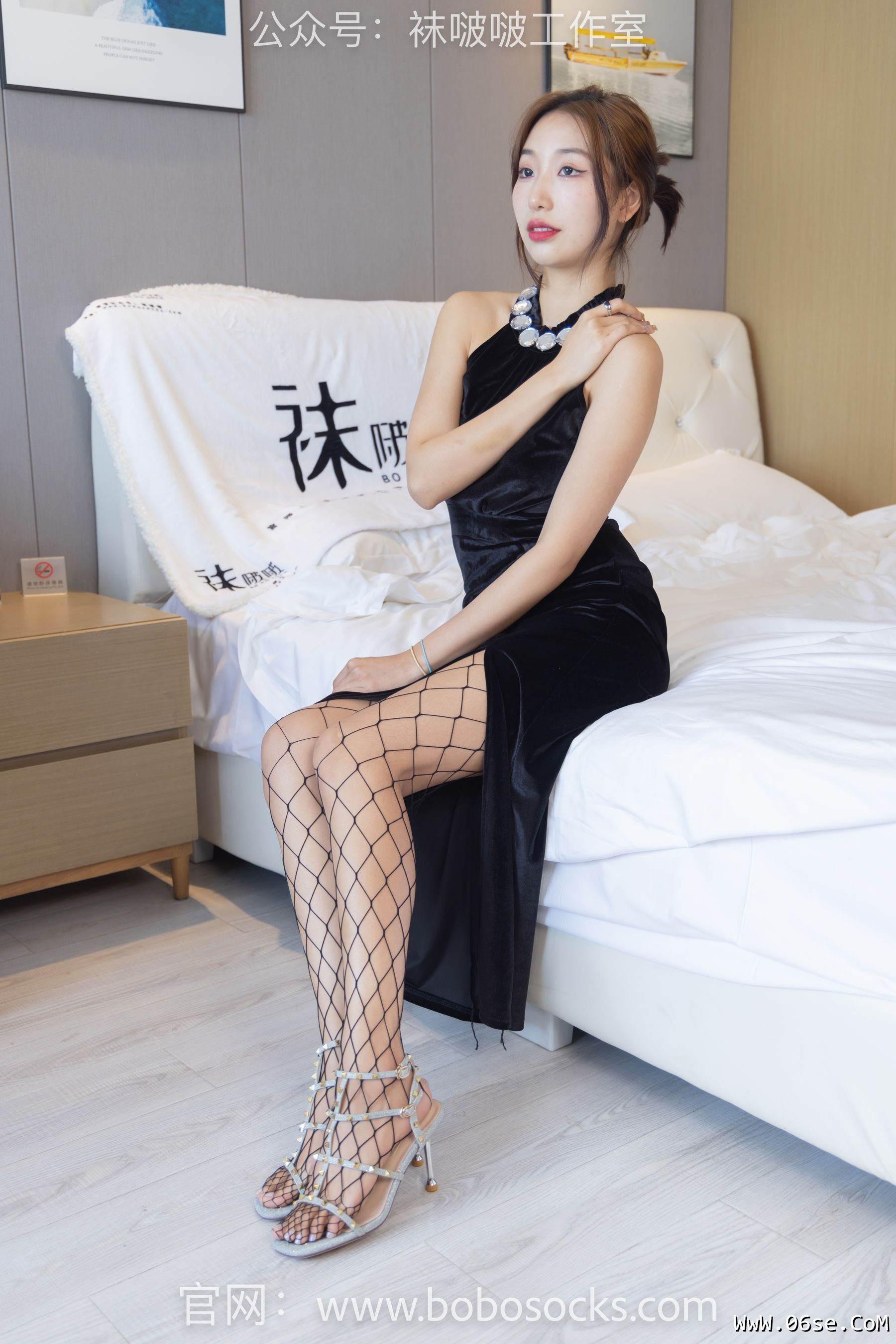 图片[34]-BoBoSocks袜啵啵 No.113 果果-高跟鞋、黑色网袜[141P]-六色网