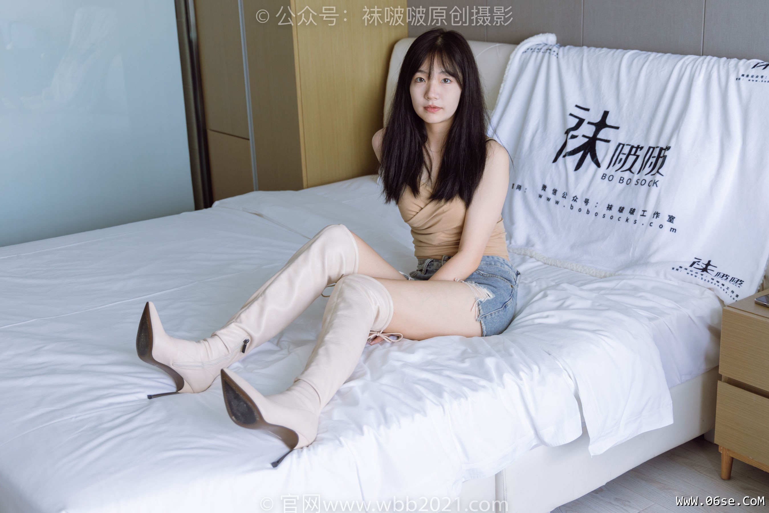 图片[152]-BoBoSocks袜啵啵 No.441 小甜豆 -高跟长靴、白棉袜、裸足[179P]-六色网