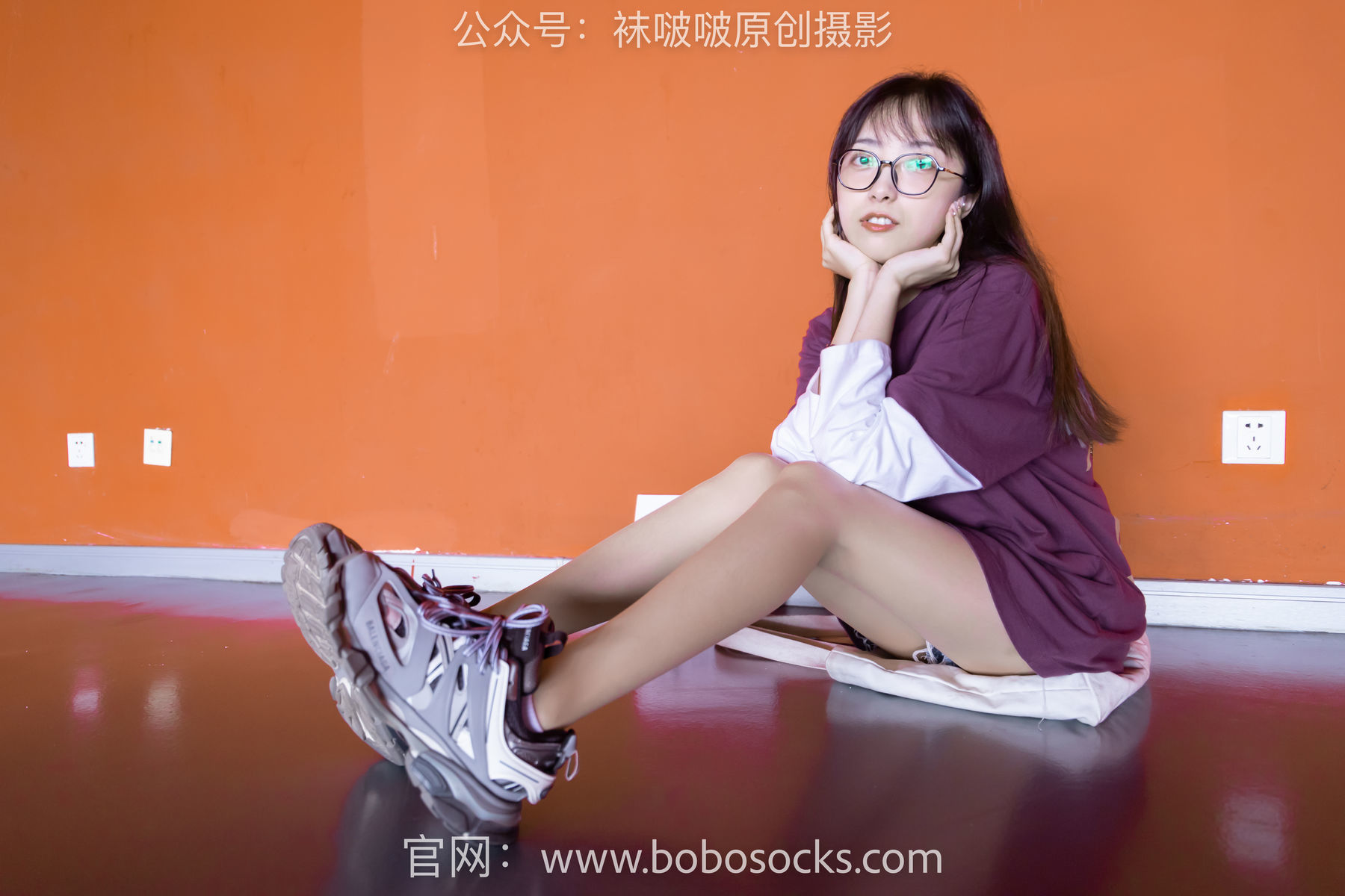 图片[26]-BoBoSocks袜啵啵 积分限定作品010 稚予-巴黎世家运动鞋、白棉袜、肉丝[144P]-六色网