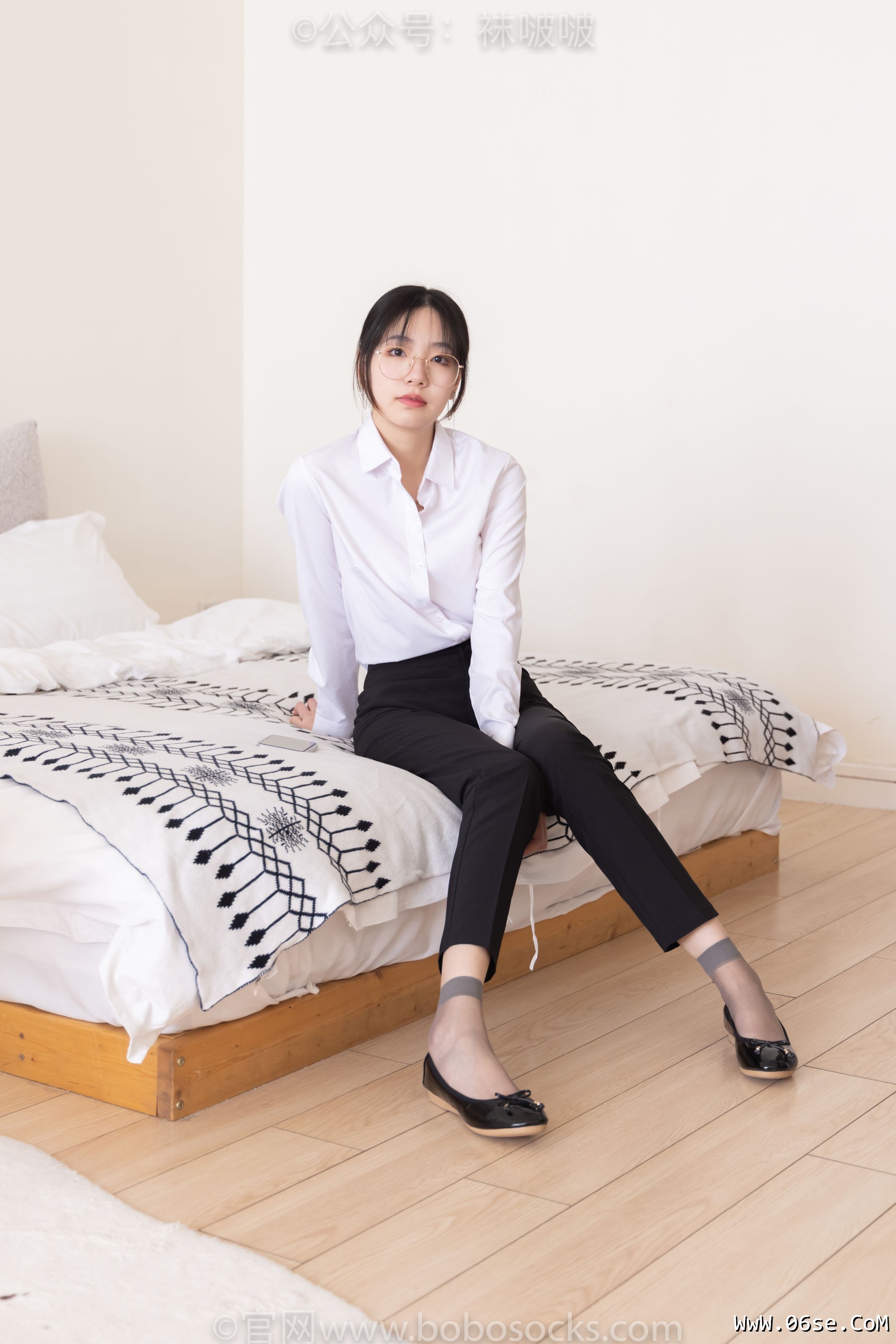 图片[6]-BoBoSocks袜啵啵 No.085 小甜豆-平底鞋、短灰丝、短肉丝[140P]-六色网